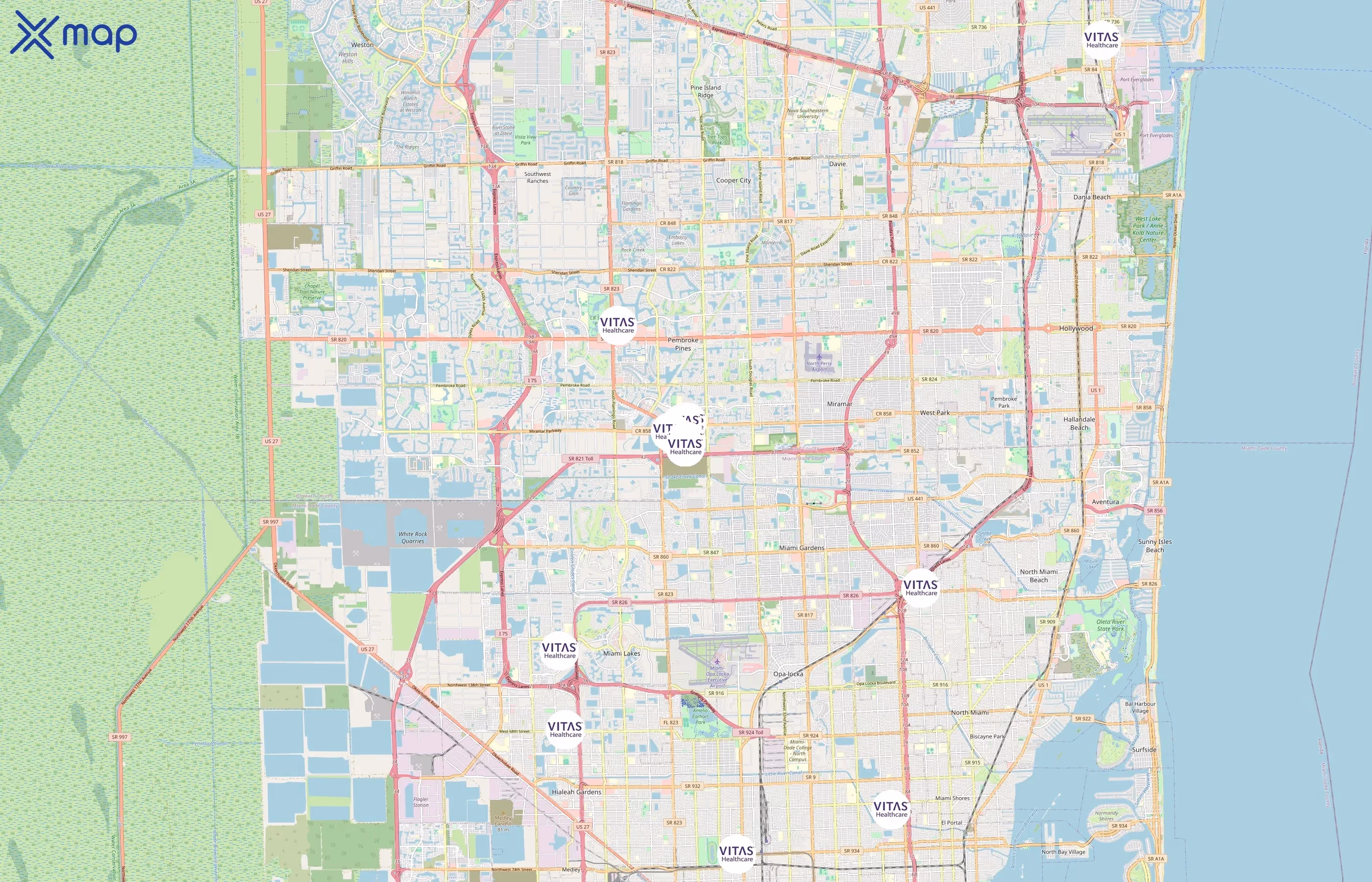 VITAS Healthcare area coverage