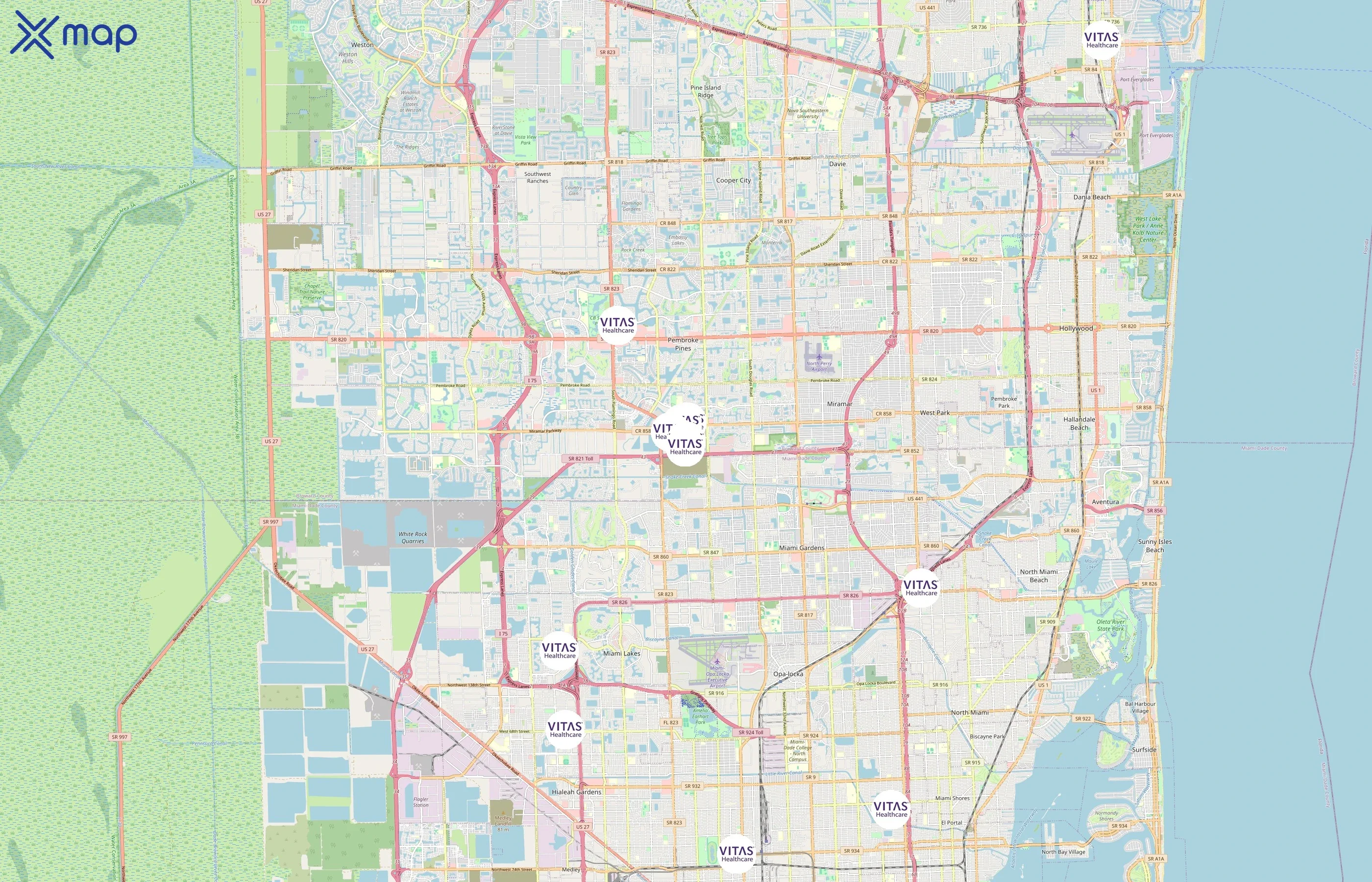 VITAS Healthcare area coverage