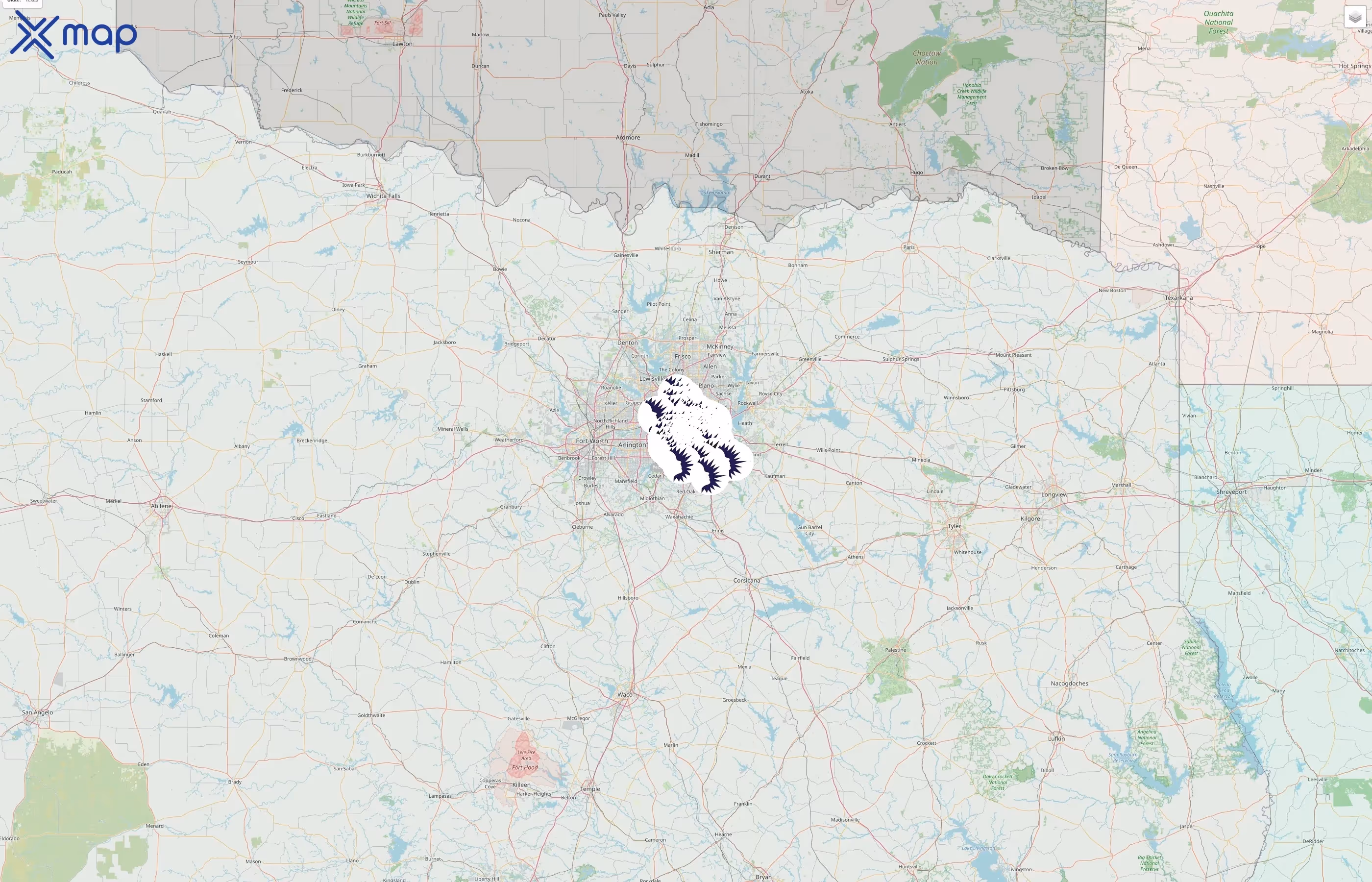 Dallas Independent School District street hotspots