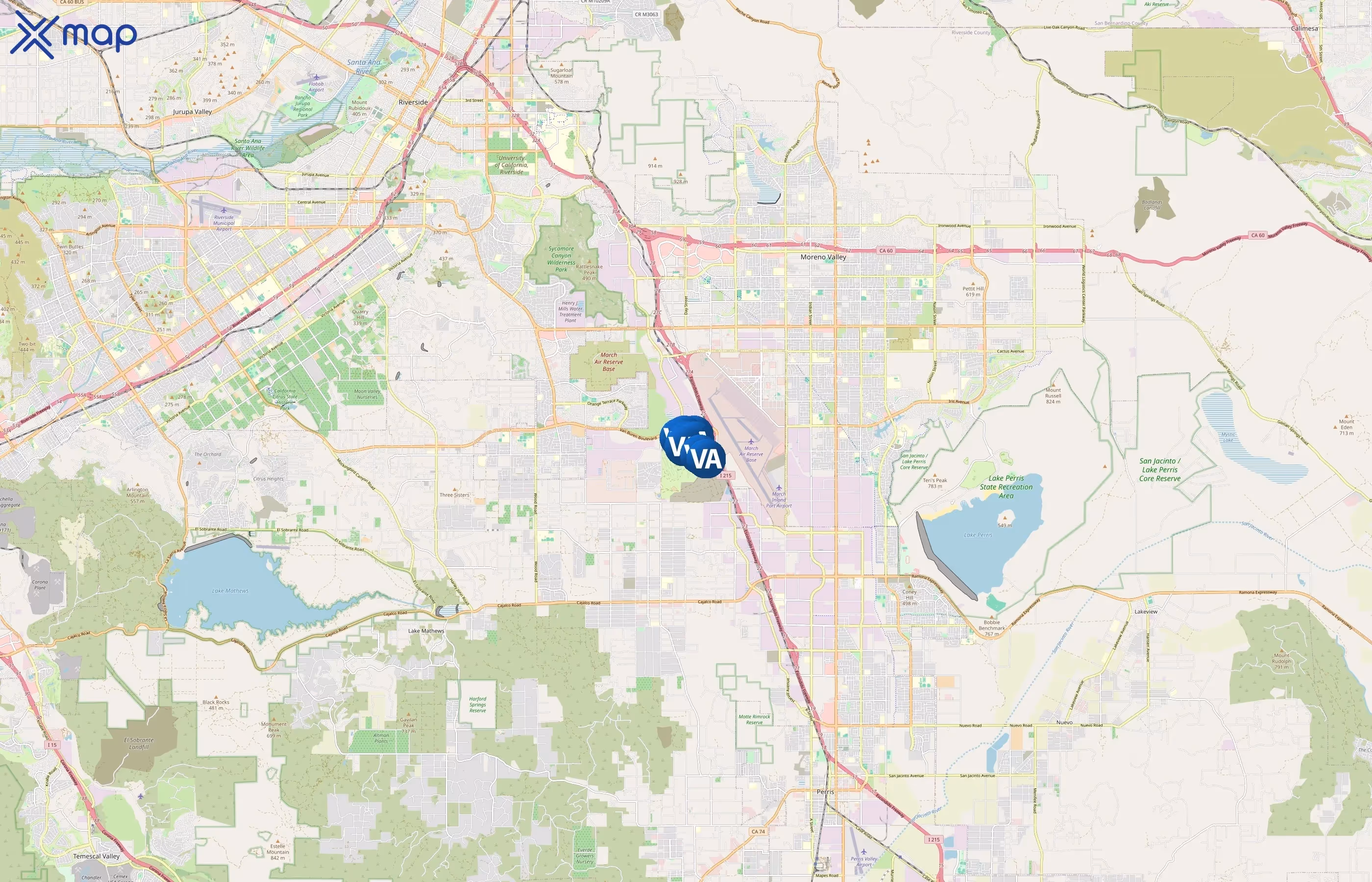 National Cemetery Administration area coverage