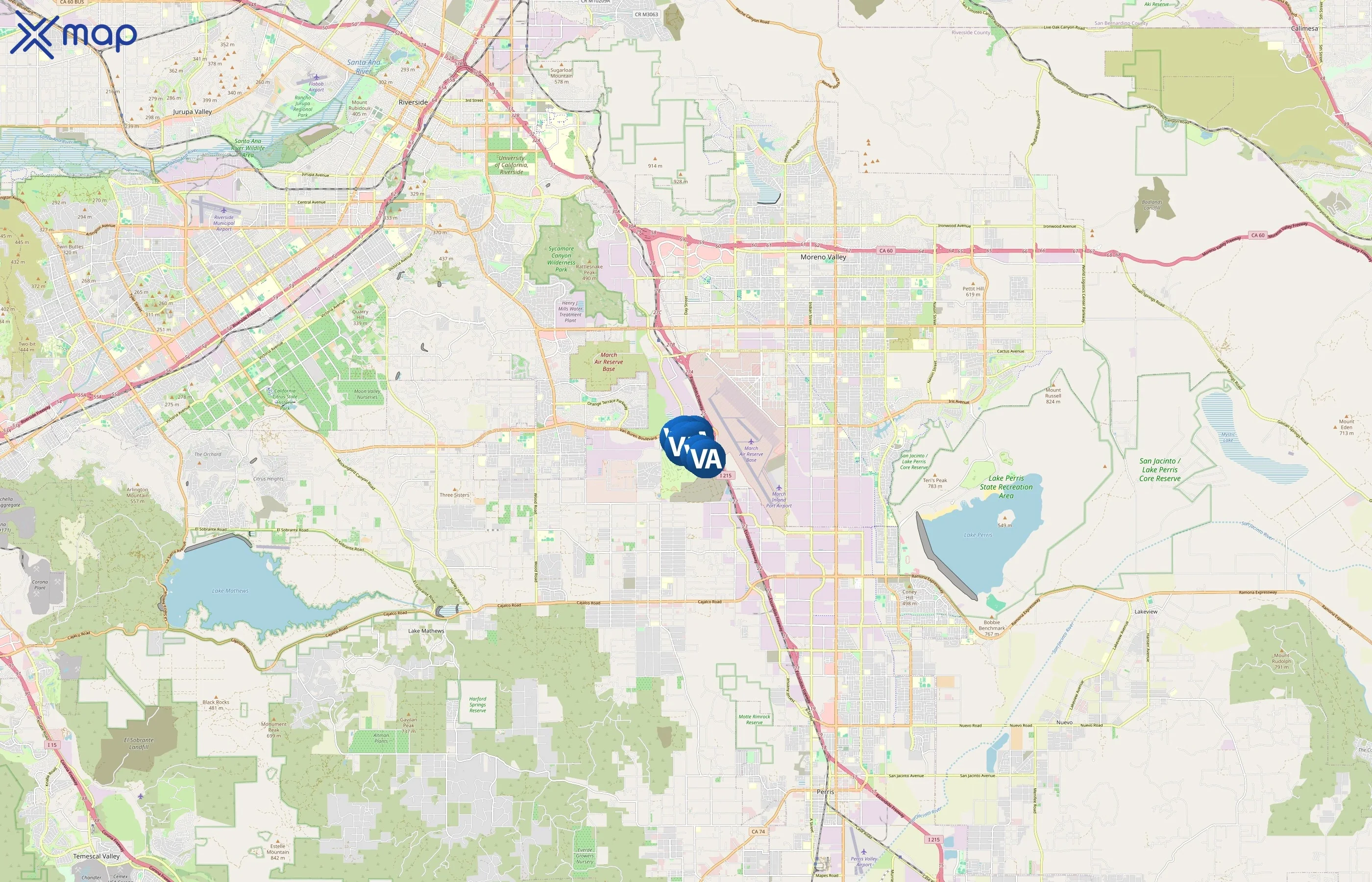 National Cemetery Administration area coverage