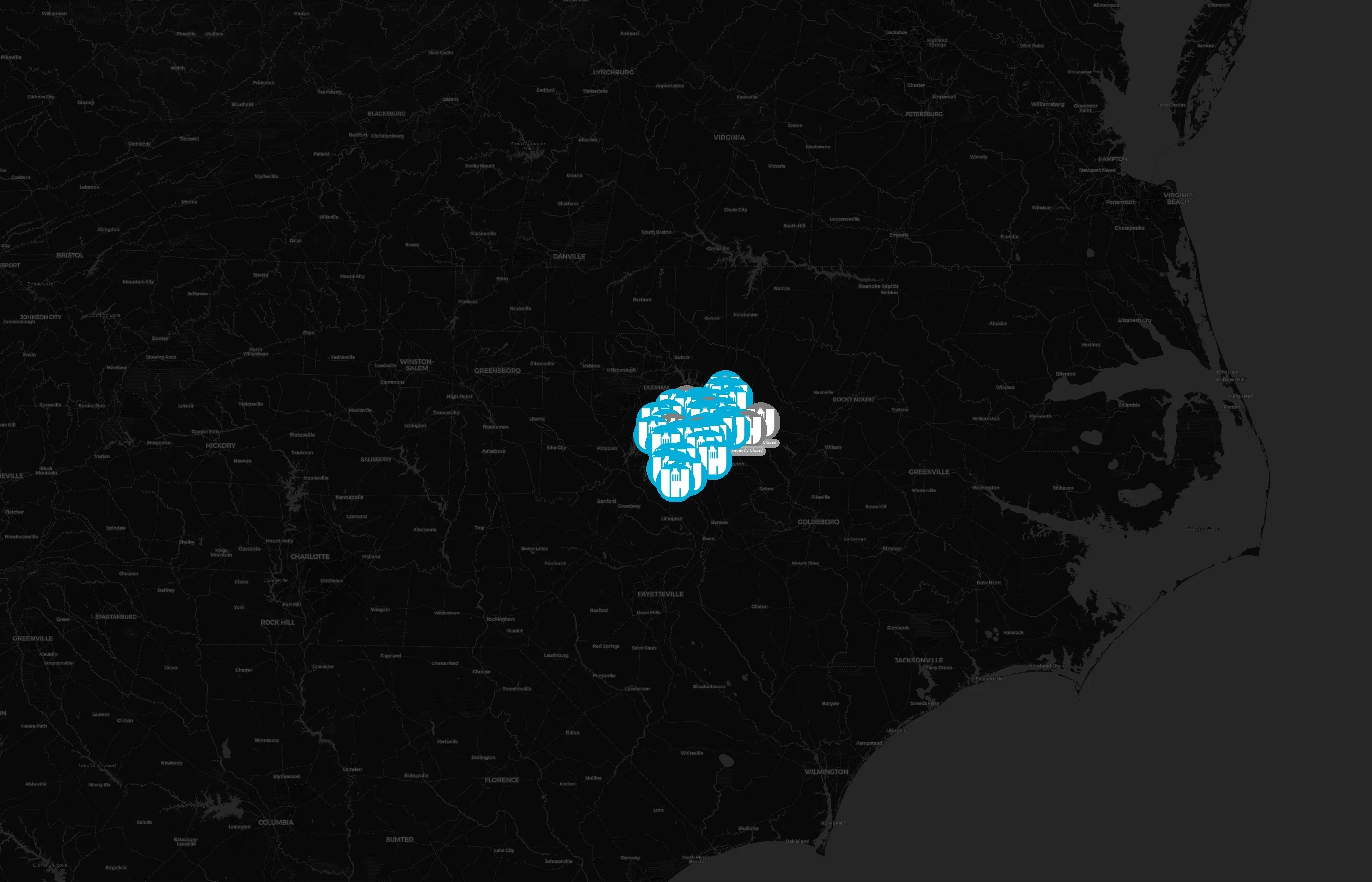 Wake County Public School System city distribution