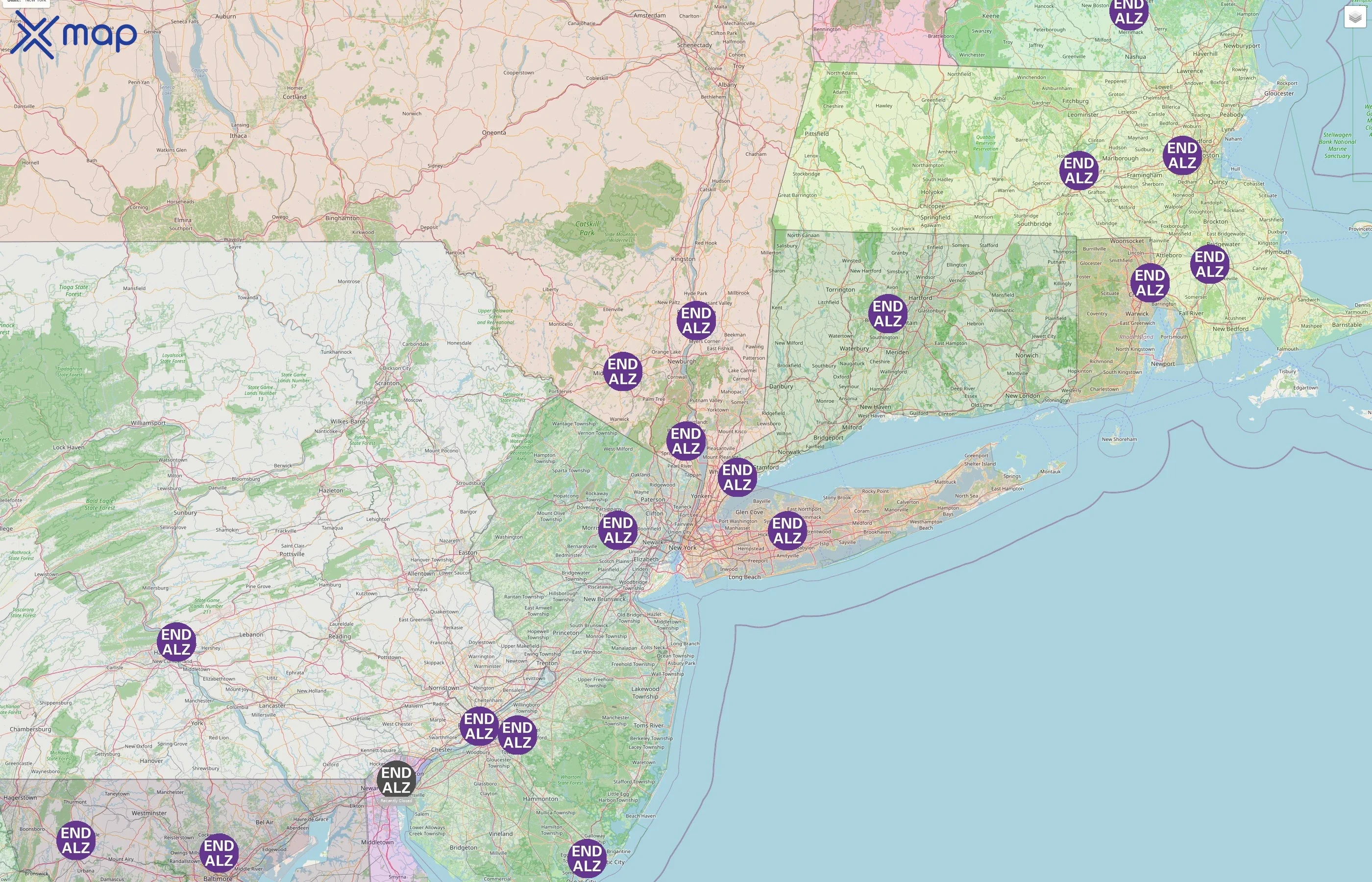 Alzheimer's Association street hotspots