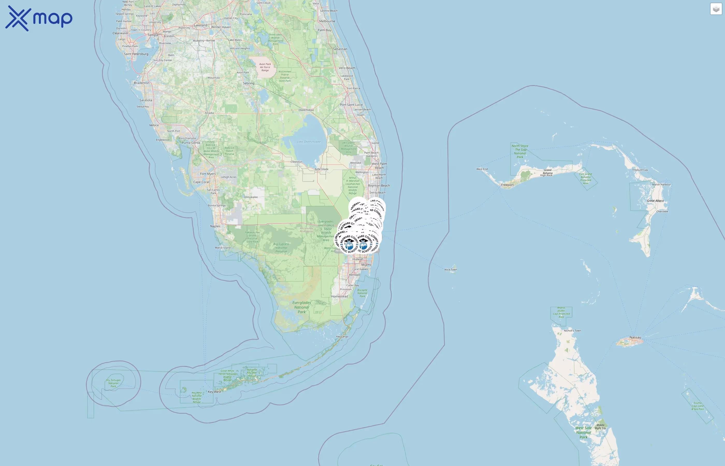 Broward County Public Schools street hotspots