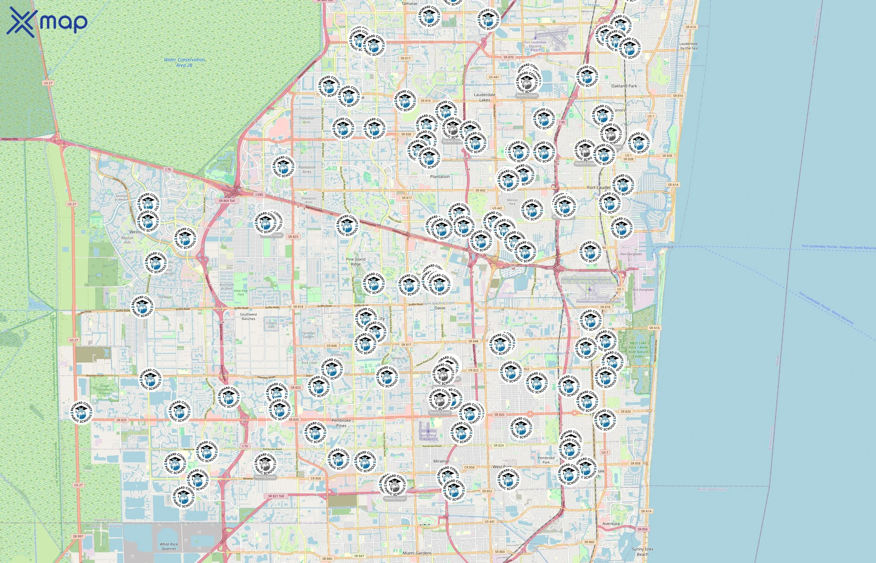 Broward County Public Schools area coverage