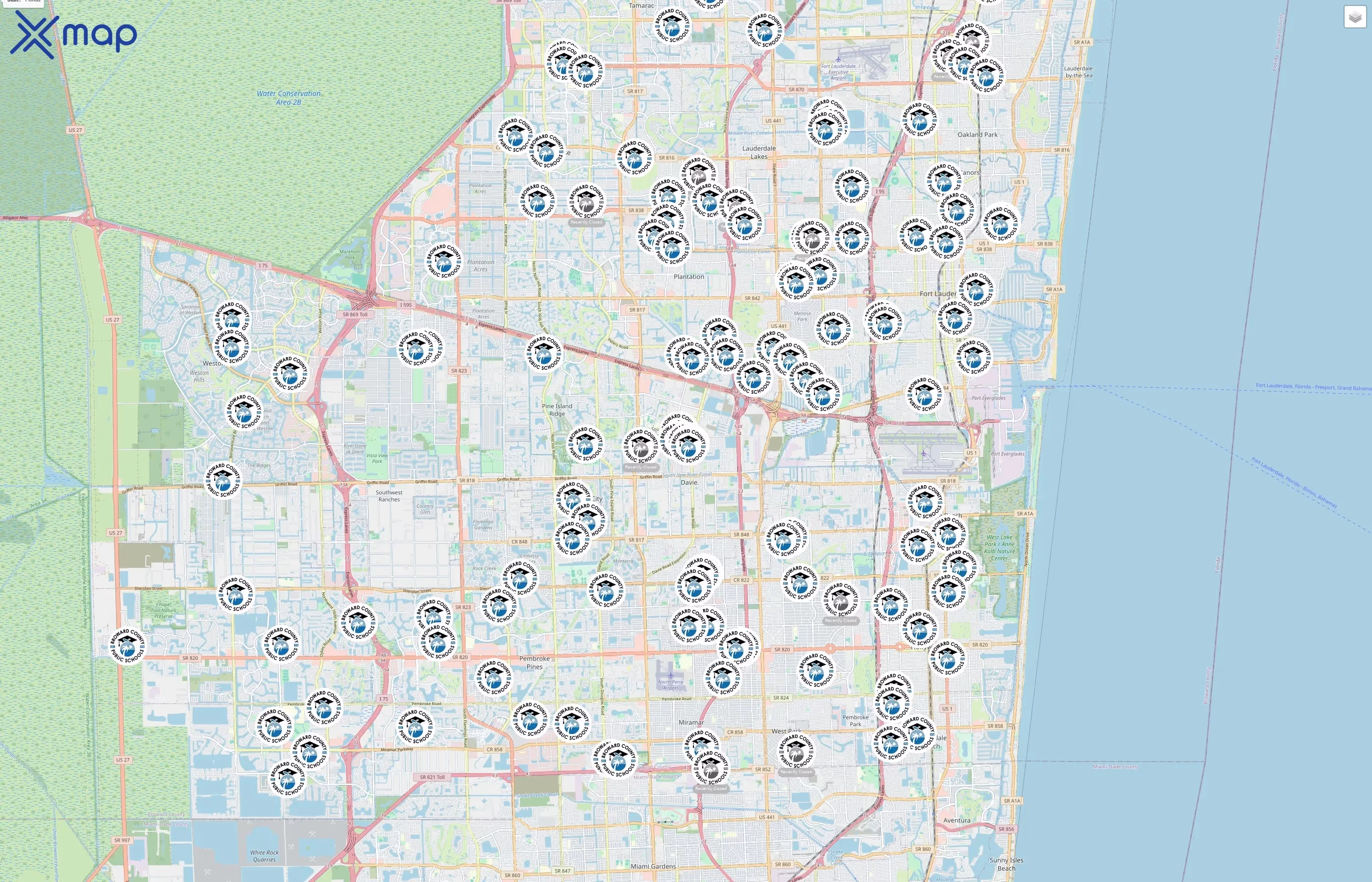 Broward County Public Schools traffic data