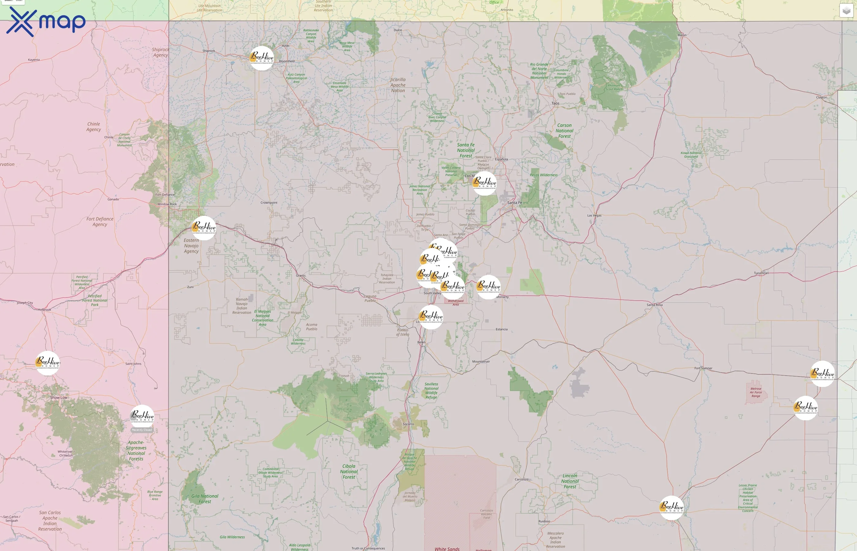 Beehive Homes street hotspots