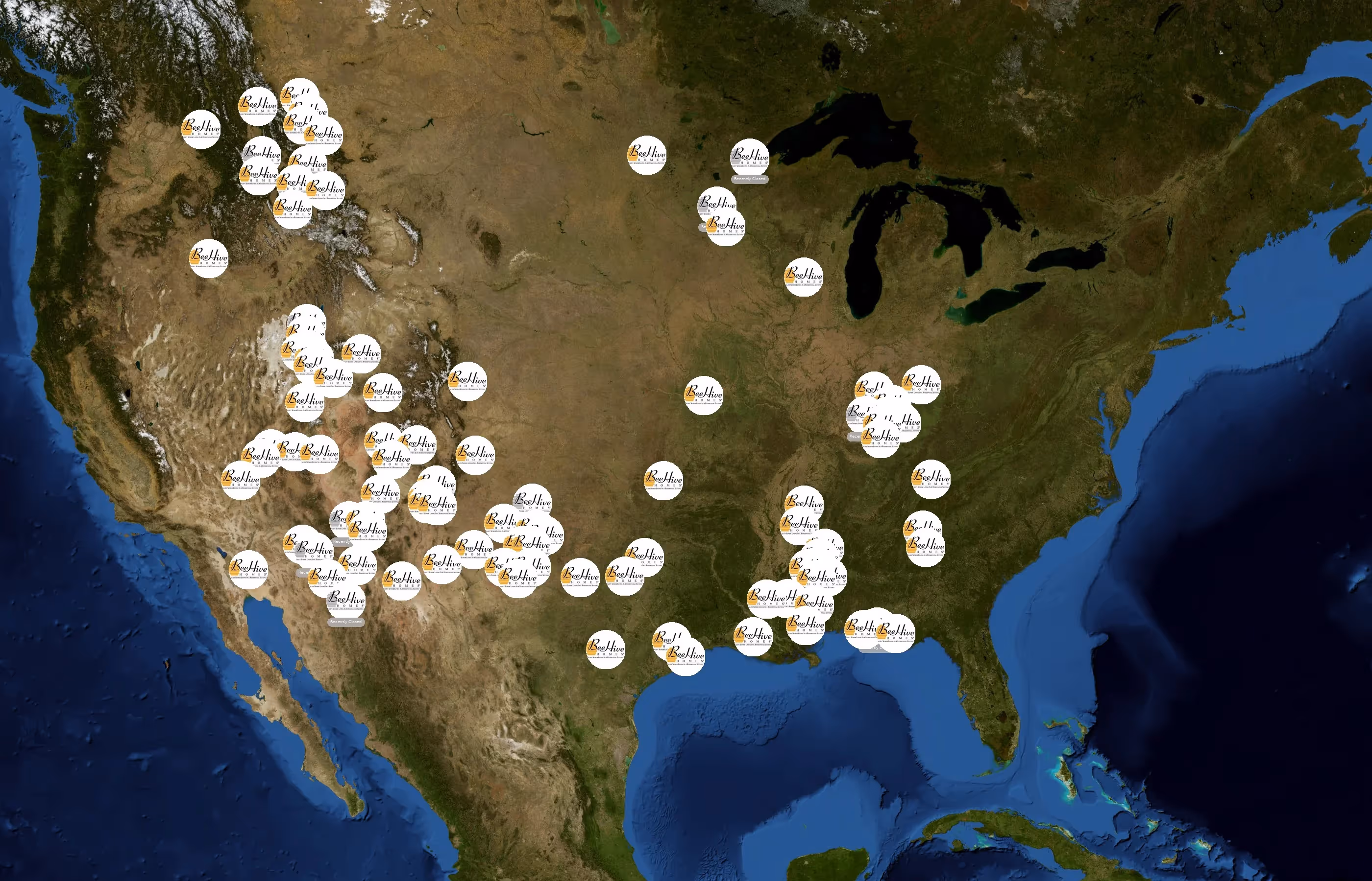 Beehive Homes state distribution