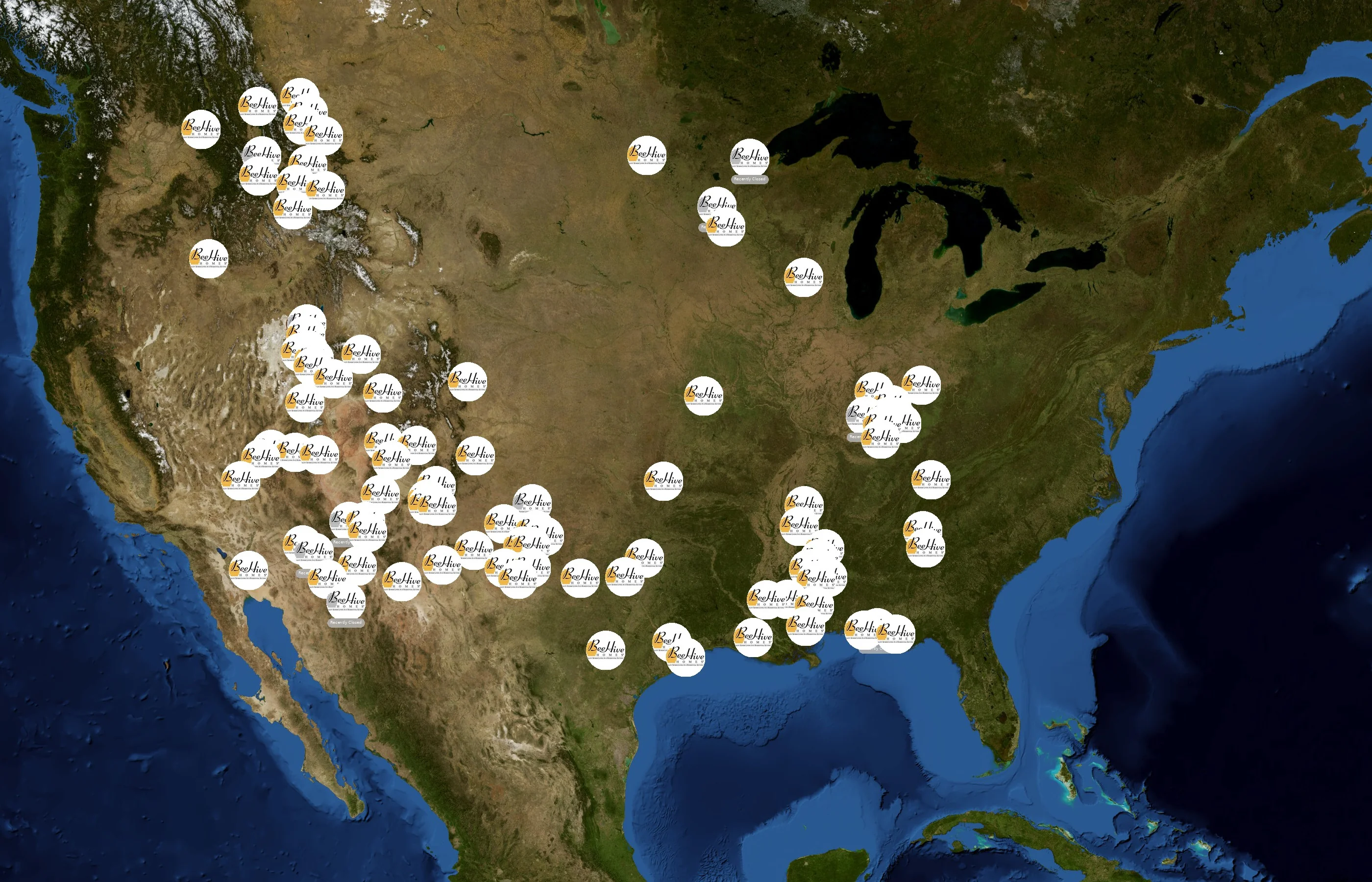 Beehive Homes state distribution