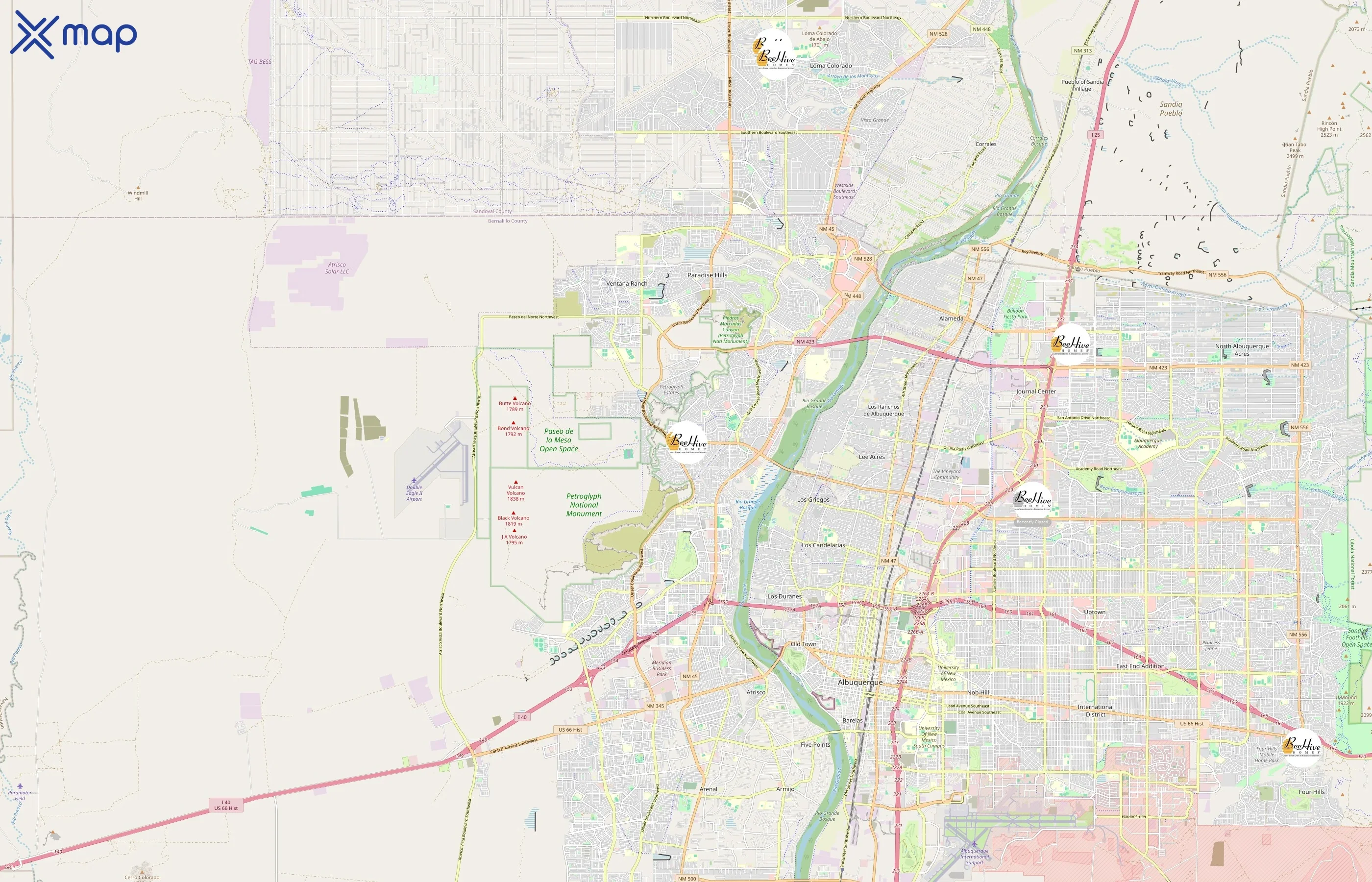Beehive Homes area coverage