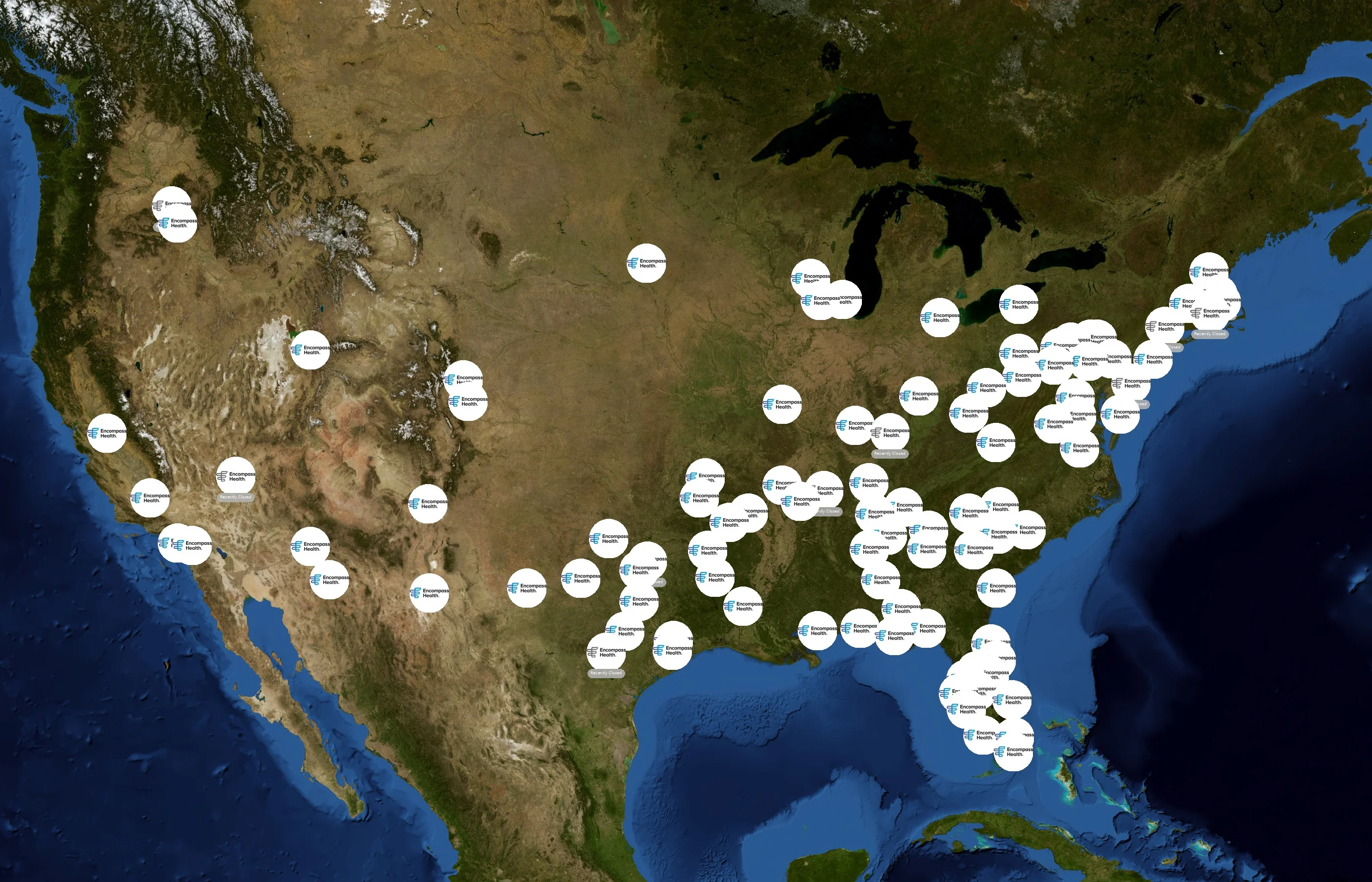 Encompass Health state distribution