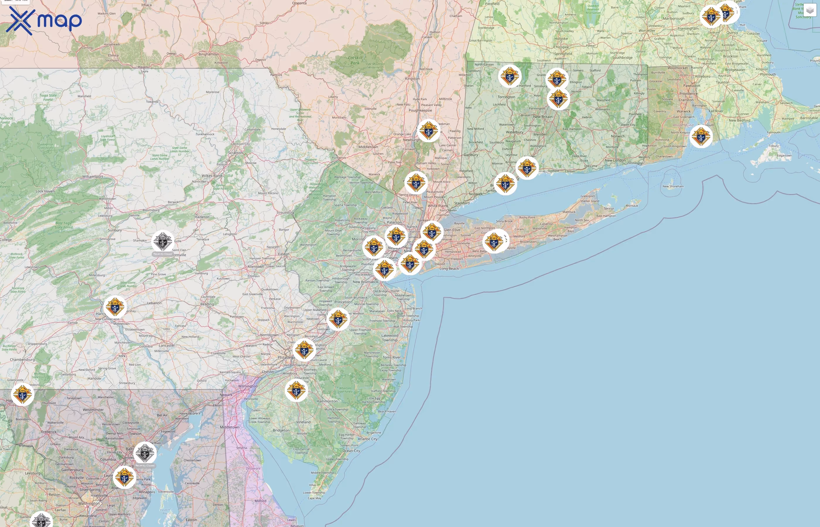 Knights of Columbus street hotspots