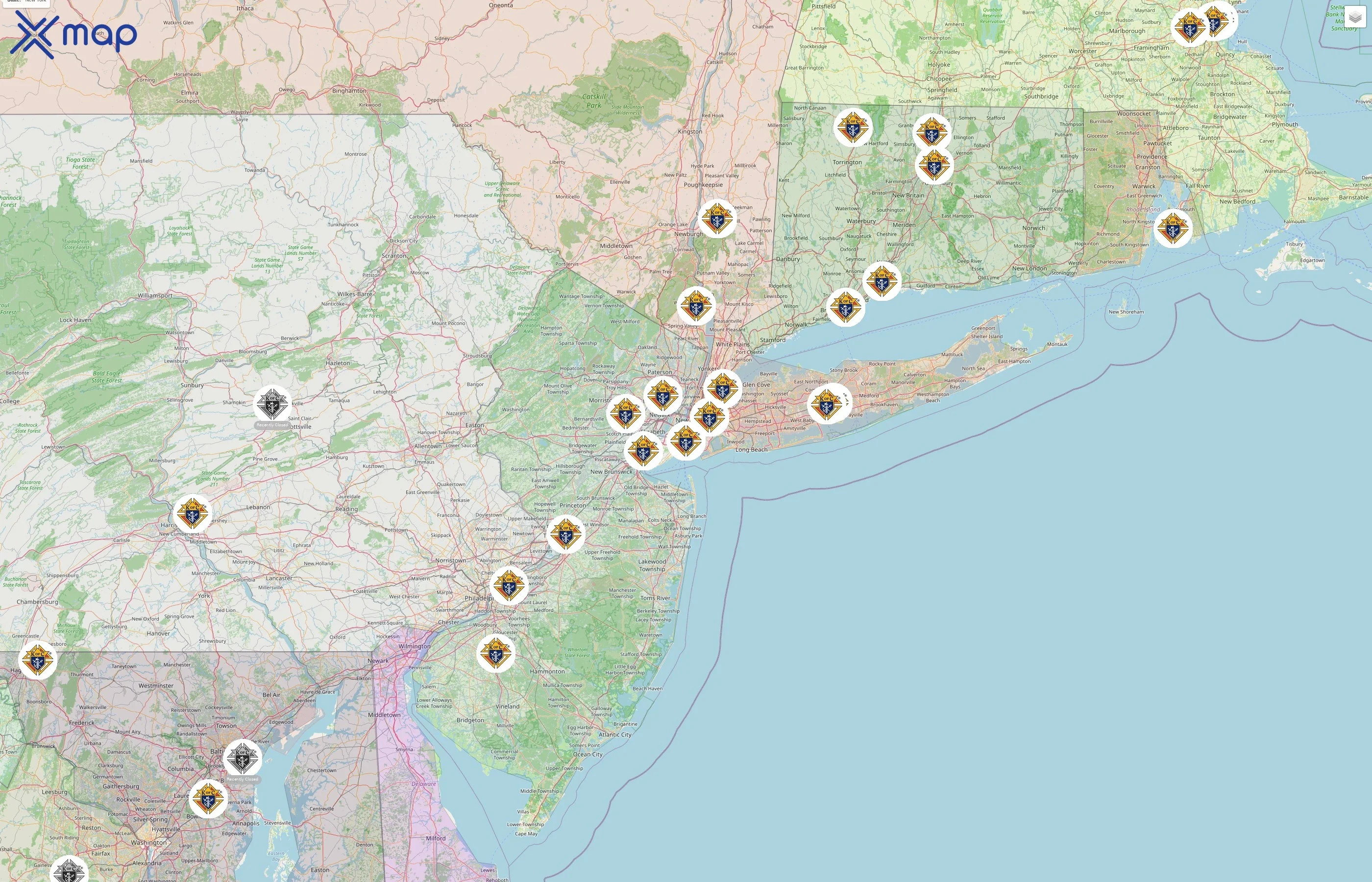 Knights of Columbus street hotspots
