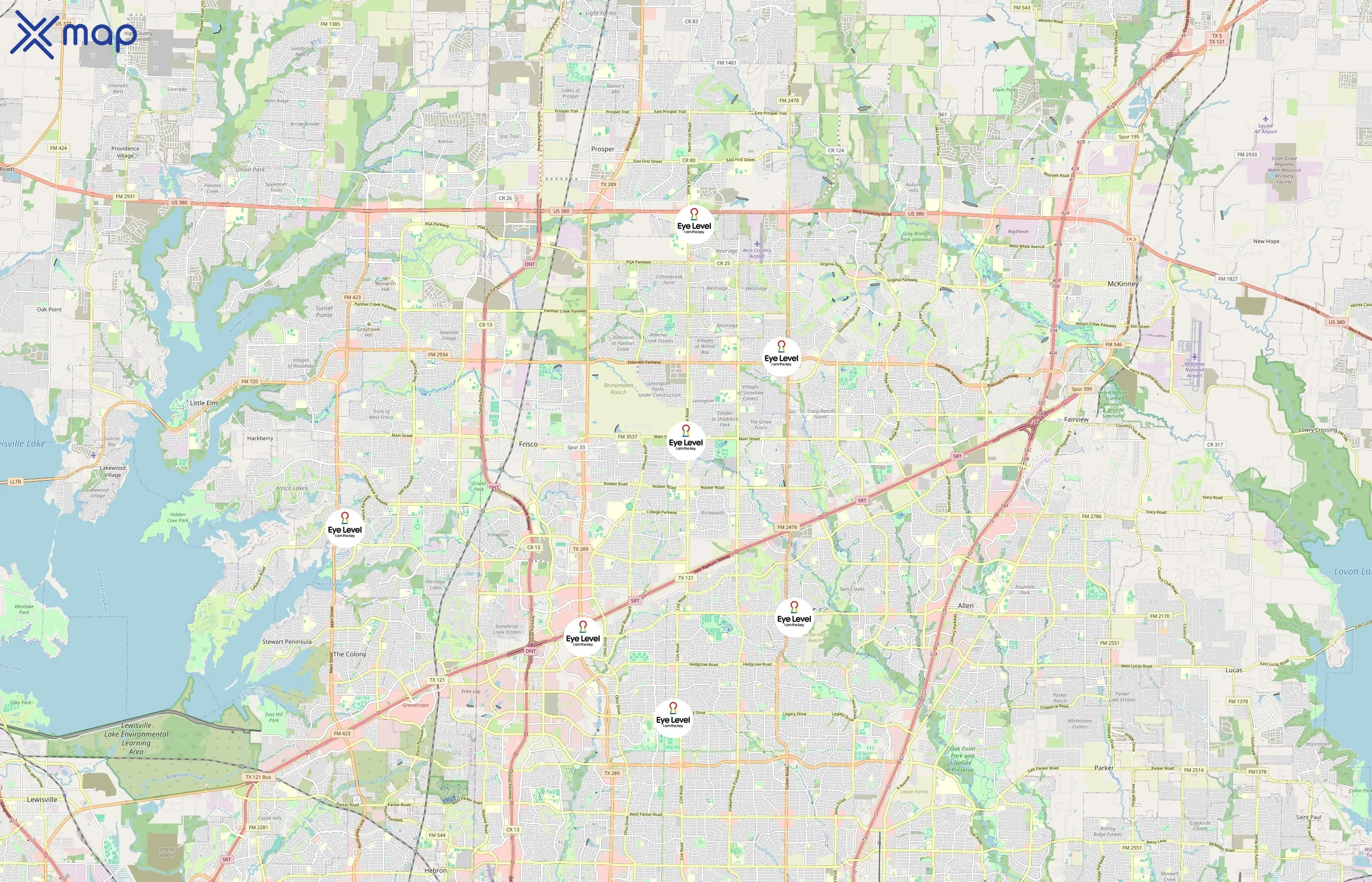 Eye Level area coverage