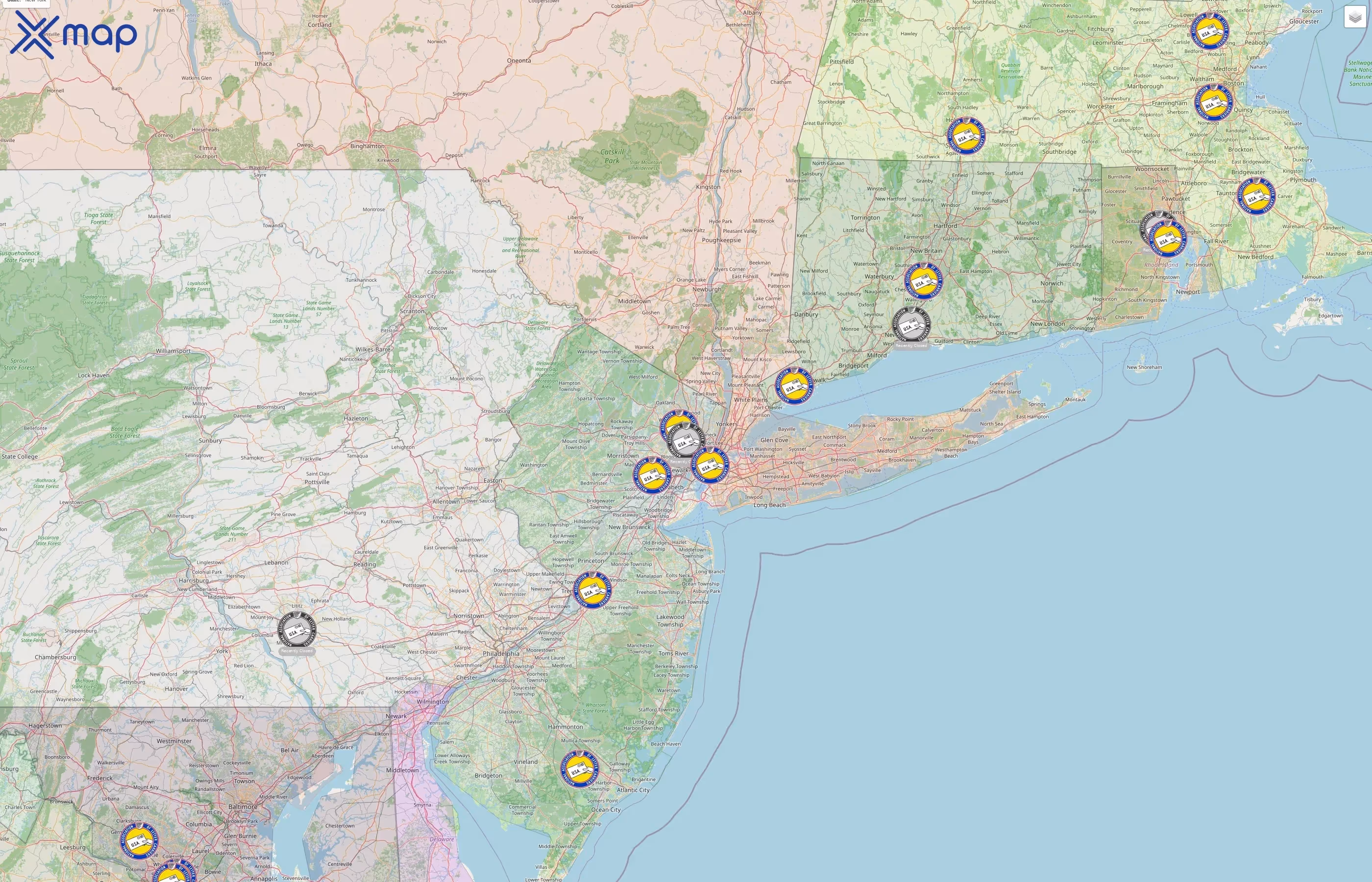 National Association of Letter Carriers street hotspots
