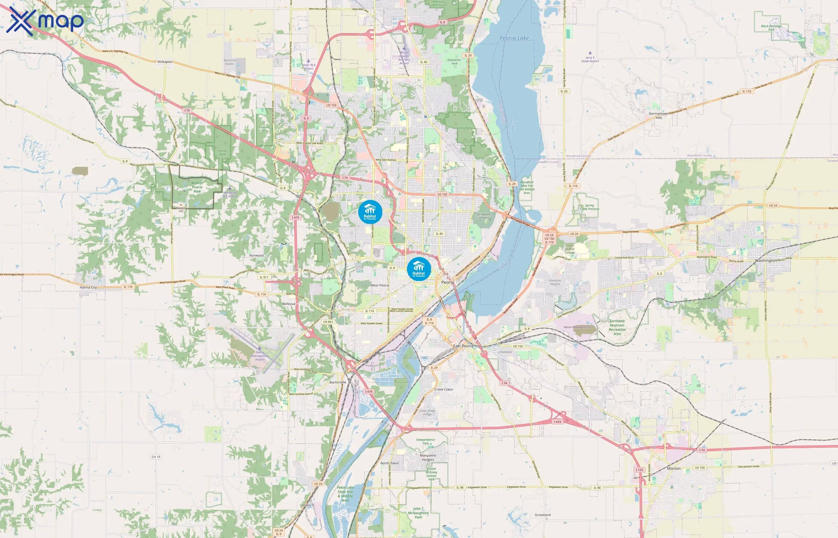 Habitat for Humanity area coverage