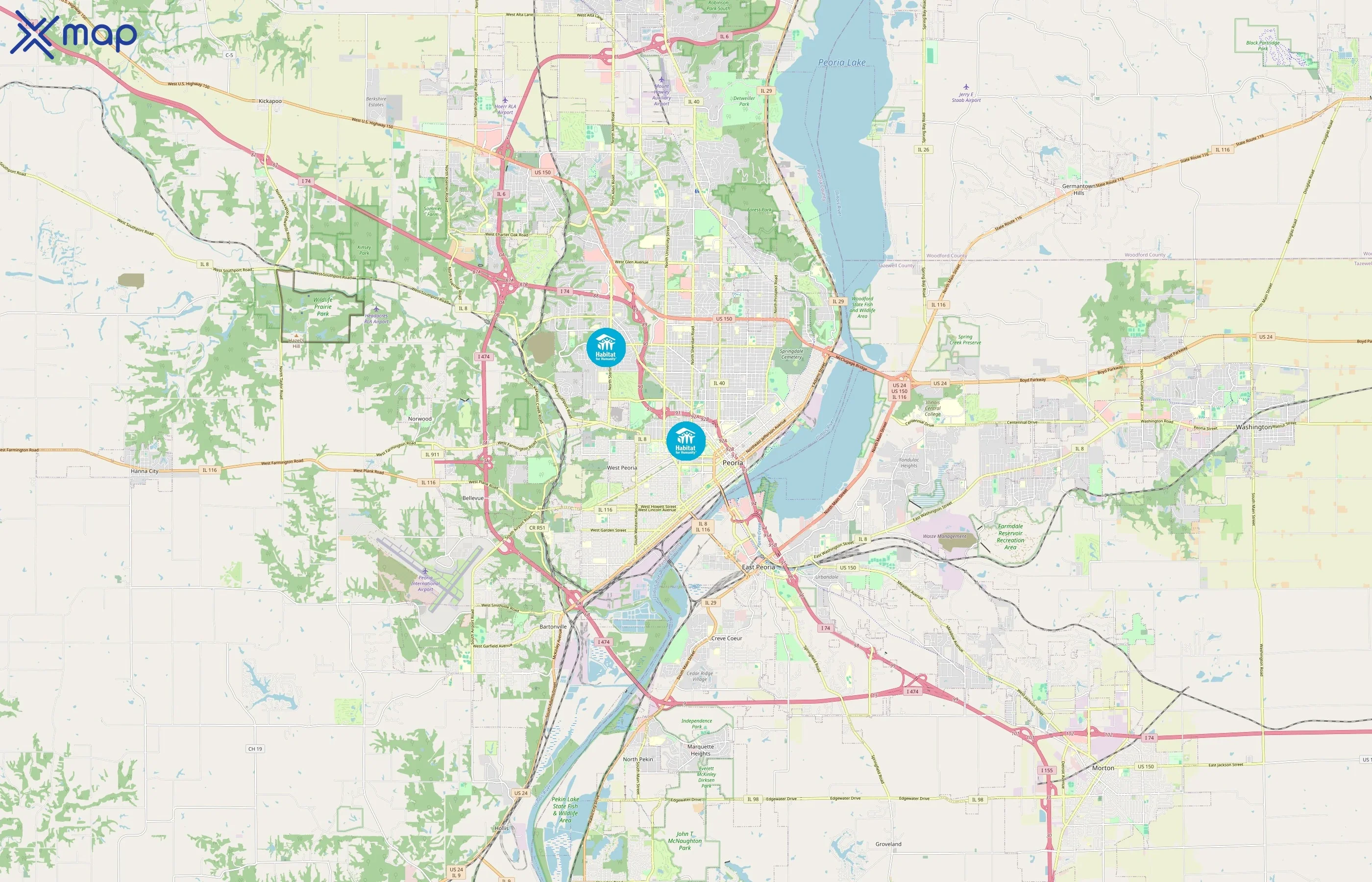 Habitat for Humanity area coverage
