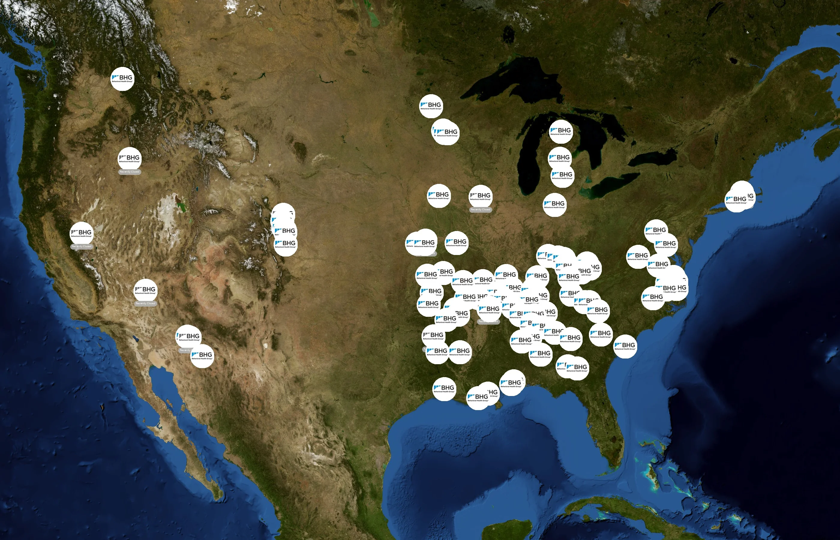 Behavioral Health Group state distribution