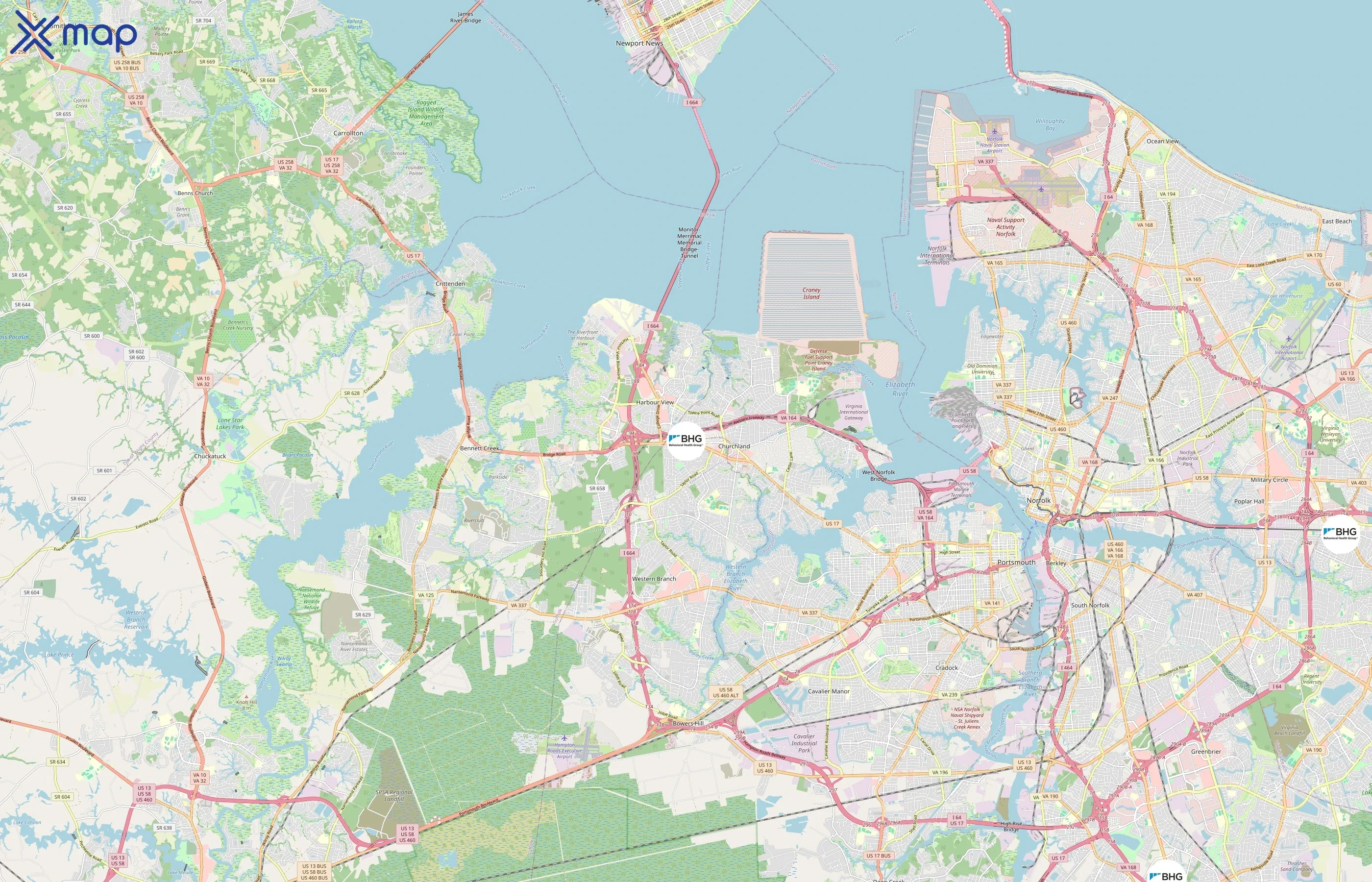 Behavioral Health Group area coverage