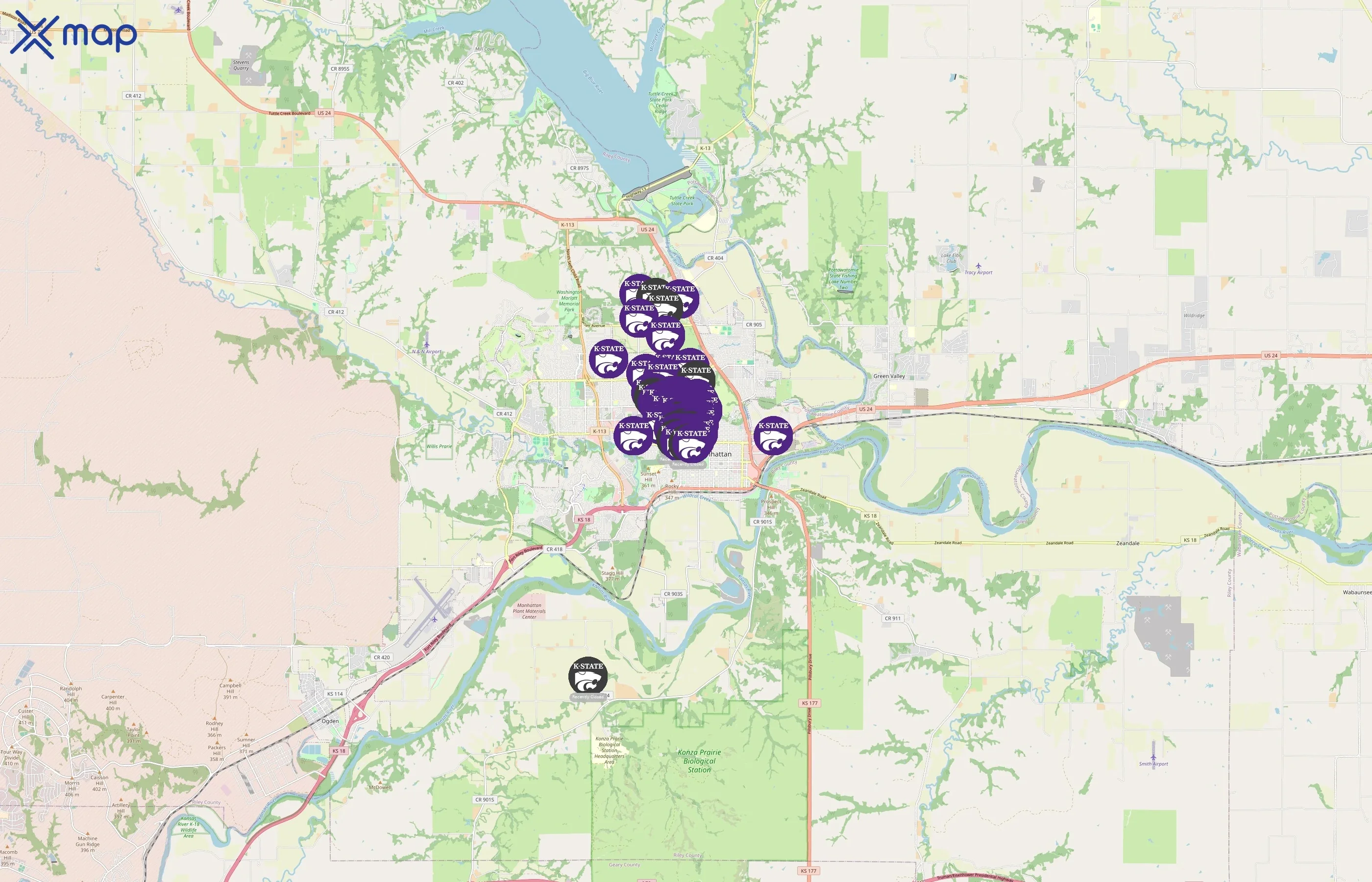 Kansas State University area coverage