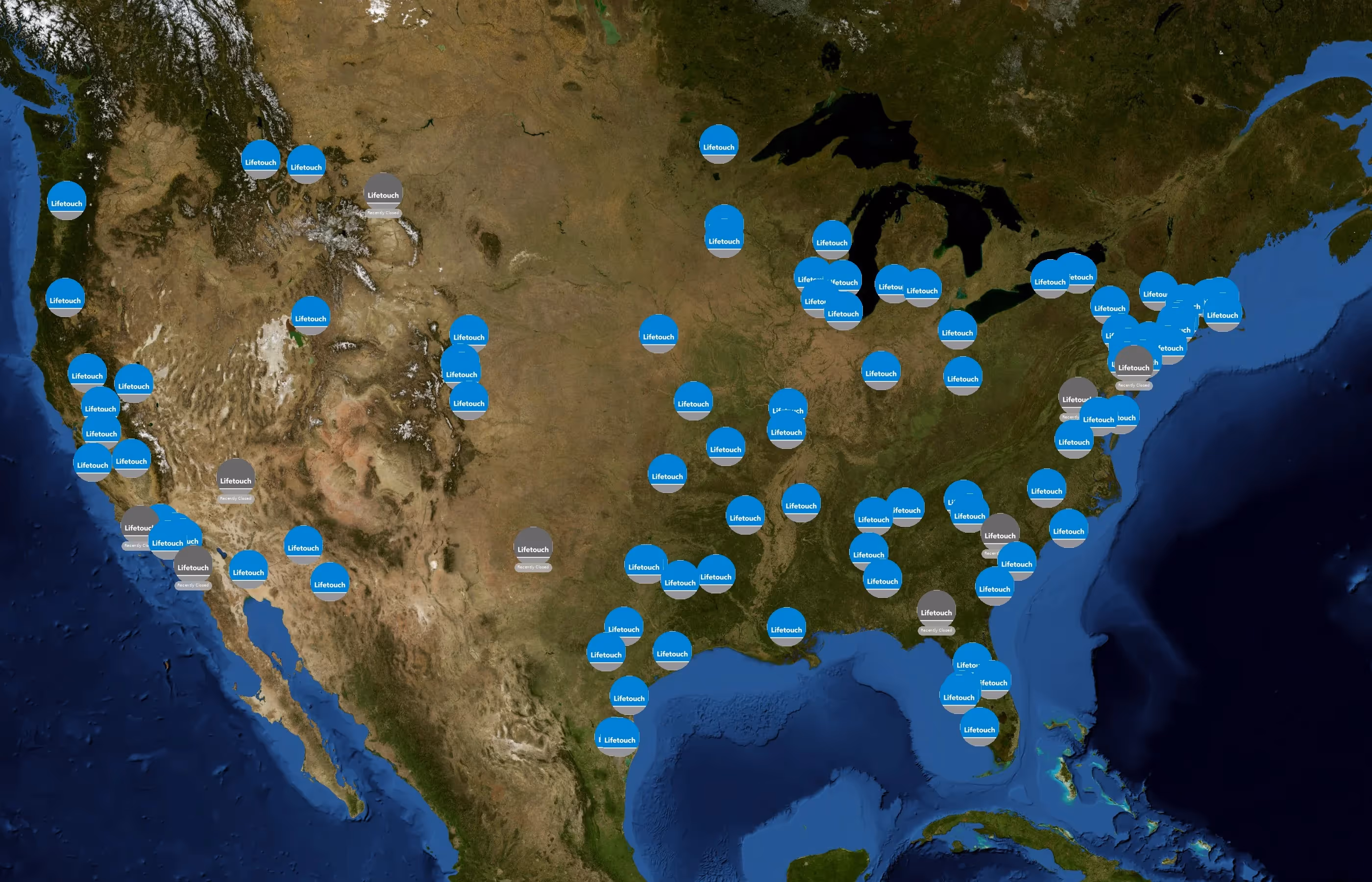 Lifetouch state distribution
