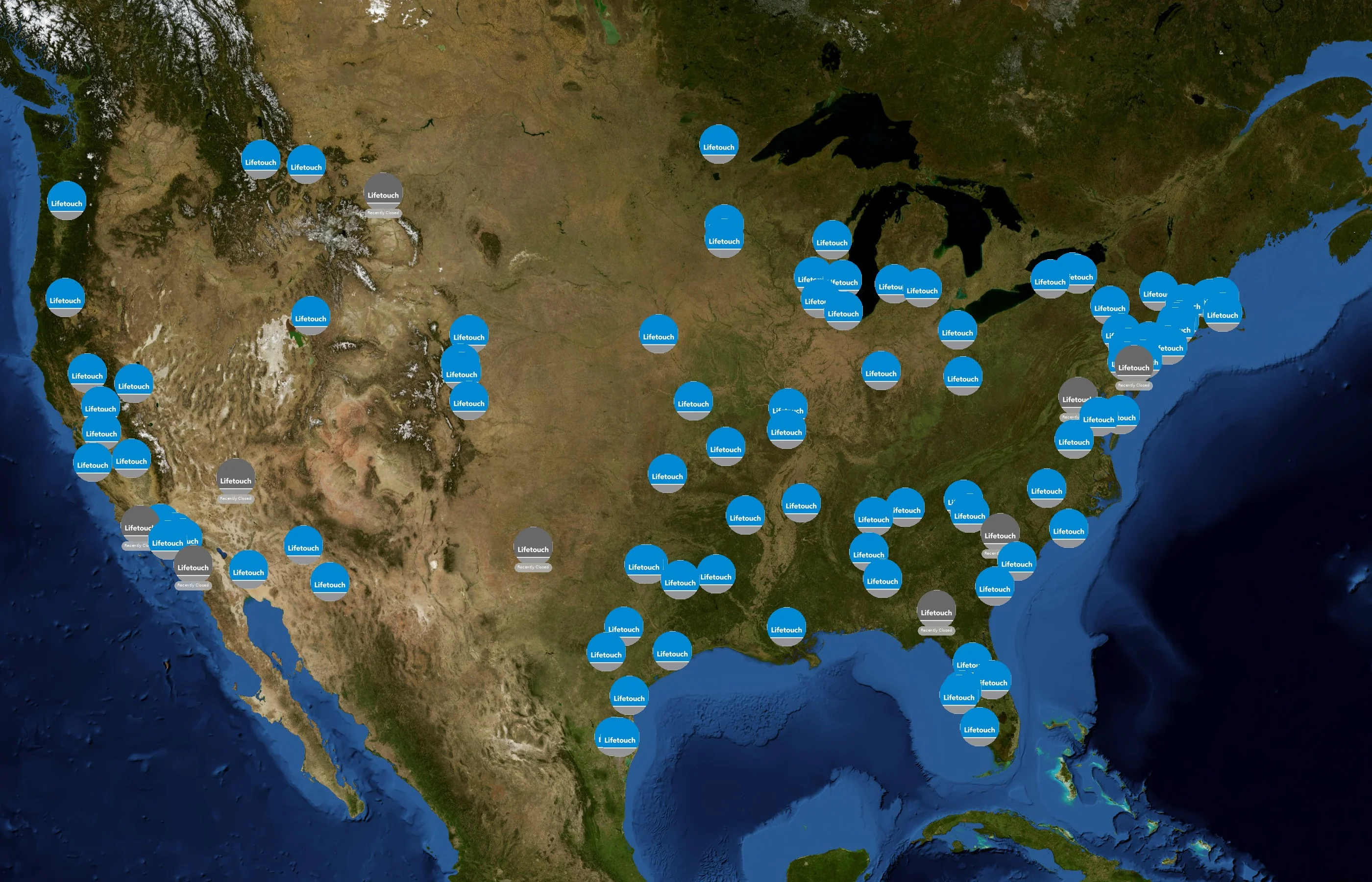 Lifetouch state distribution