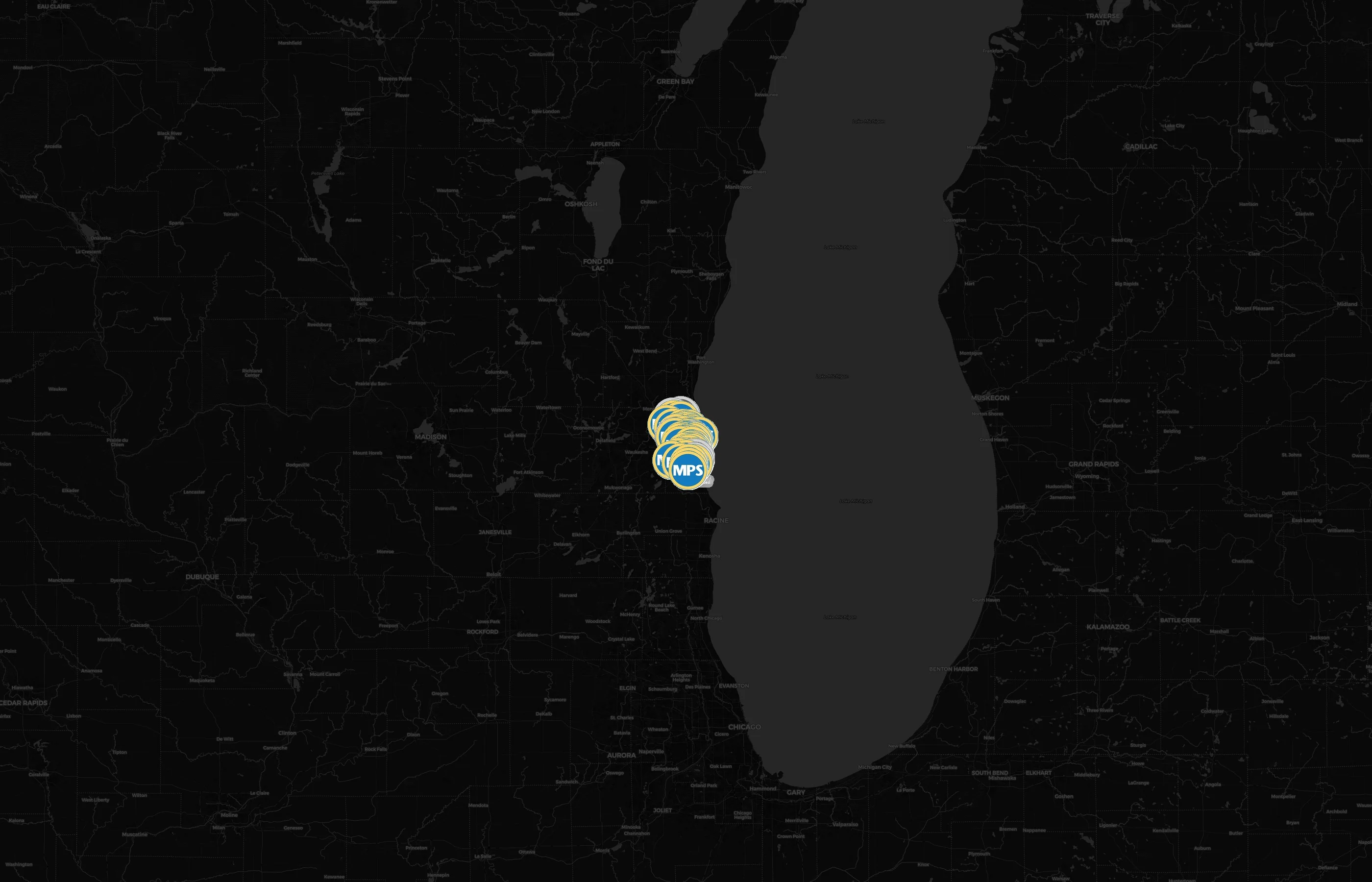 Milwaukee Public Schools city distribution