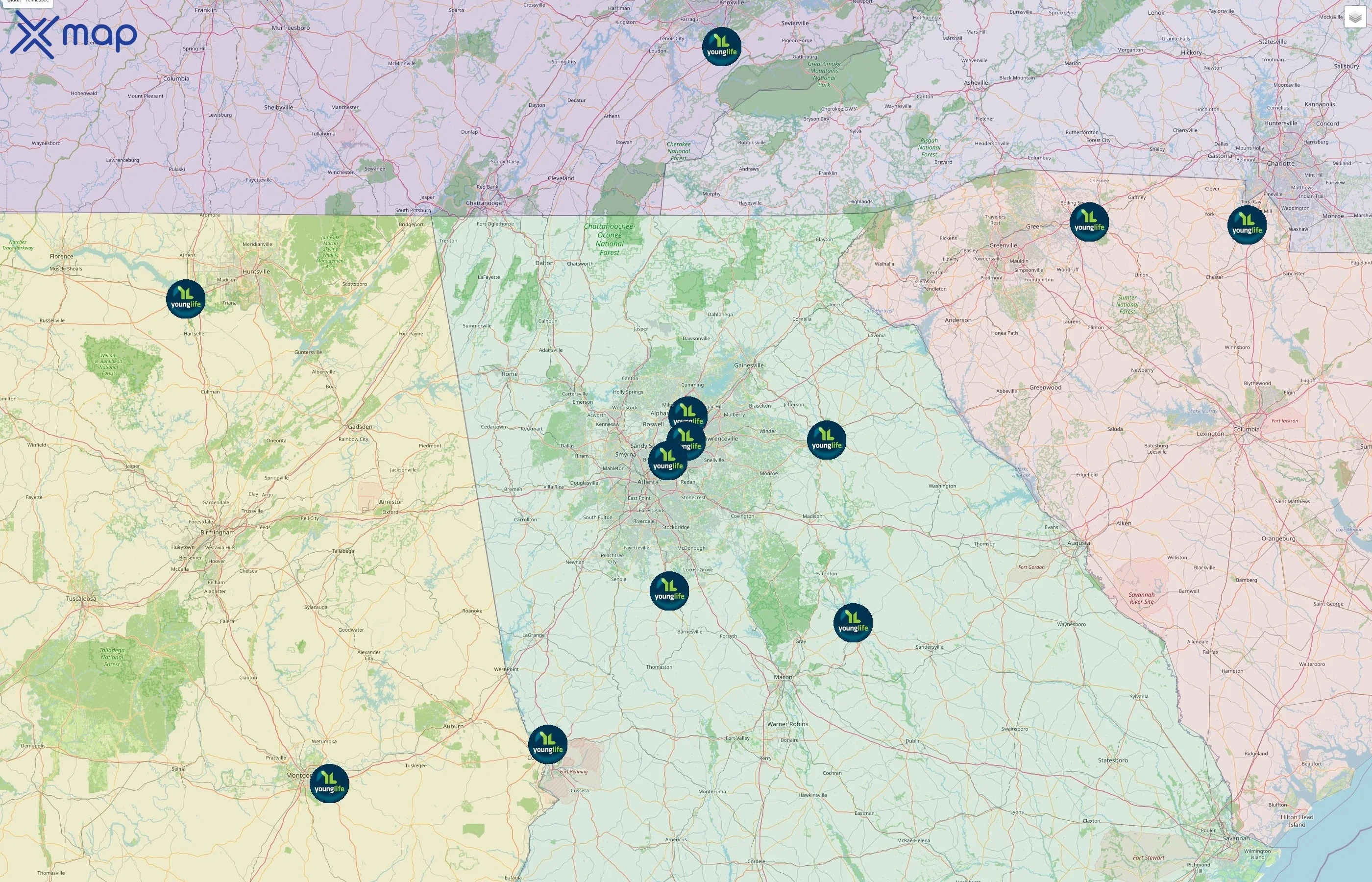 Young Life street hotspots