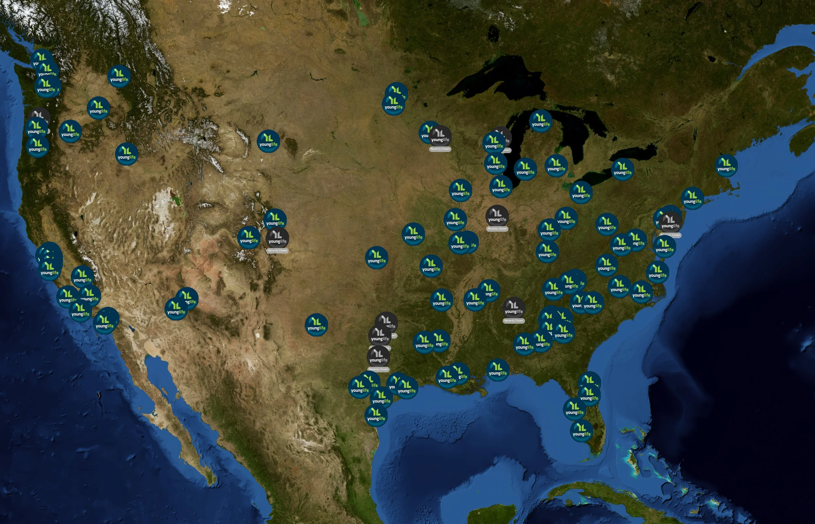 Young Life state distribution