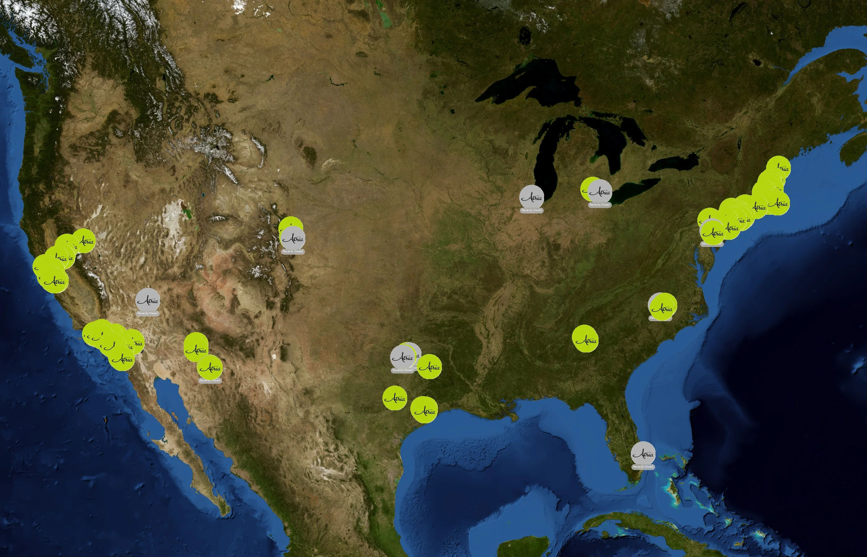Atria Senior Living state distribution