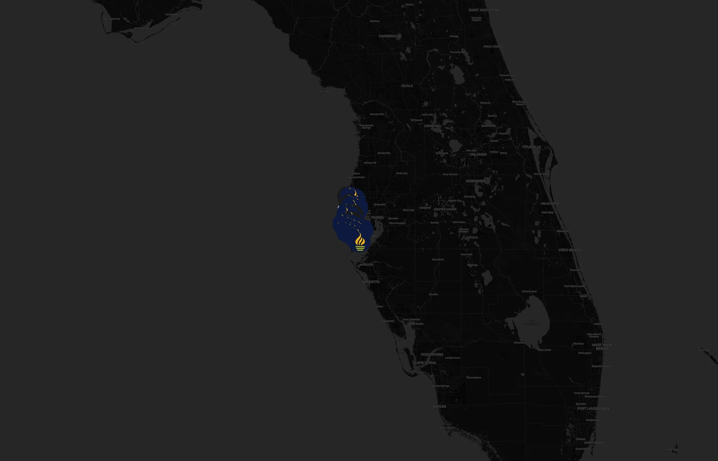 Pinellas County Schools city distribution