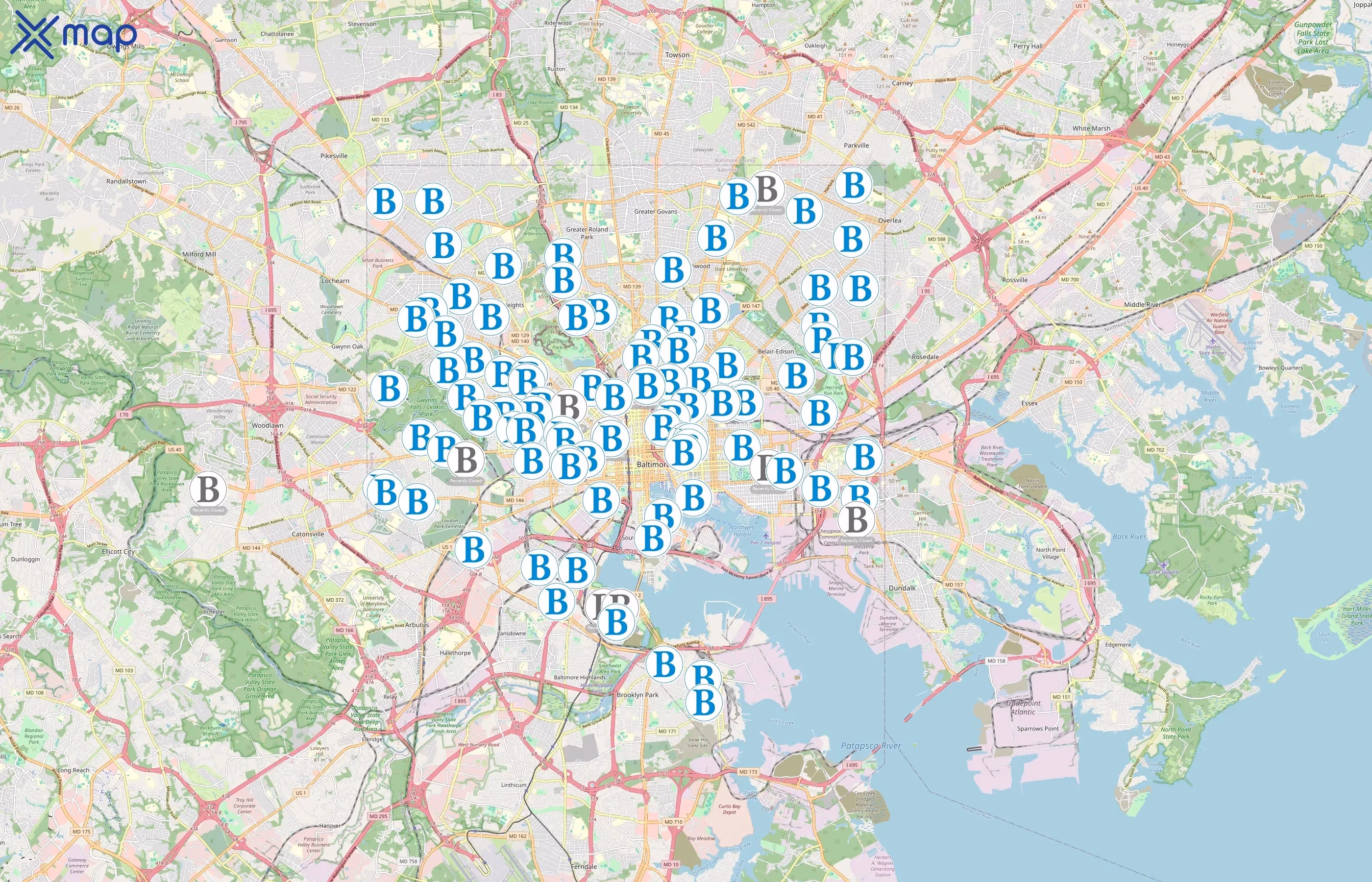 Baltimore City Public Schools area coverage