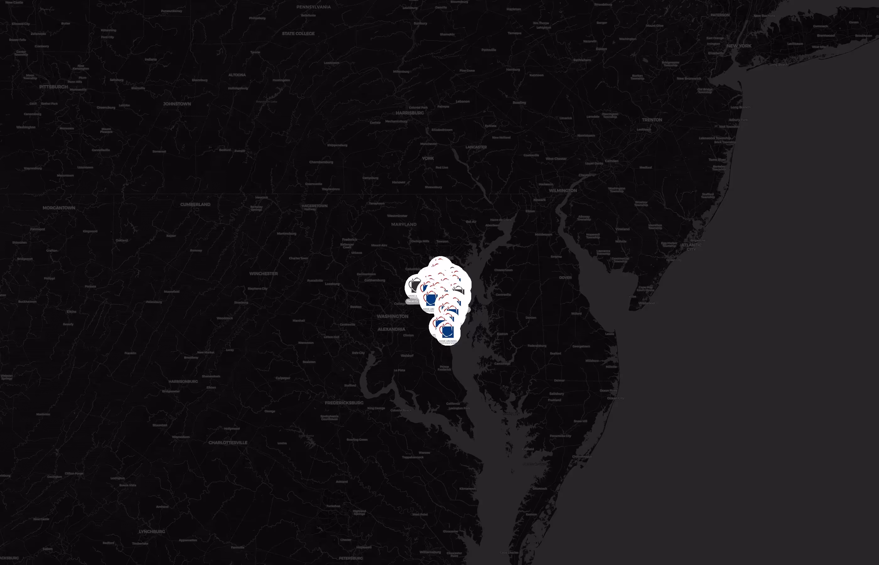 Anne Arundel County Public Schools city distribution