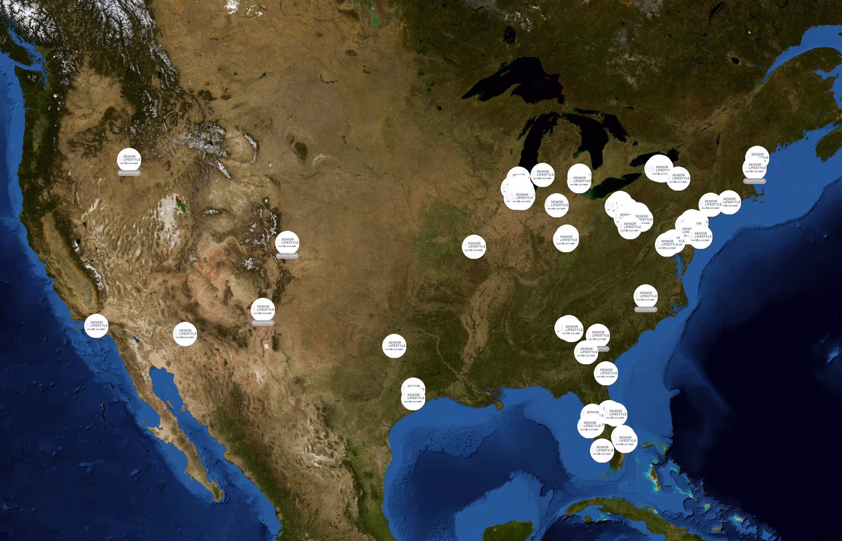Senior Lifestyle state distribution