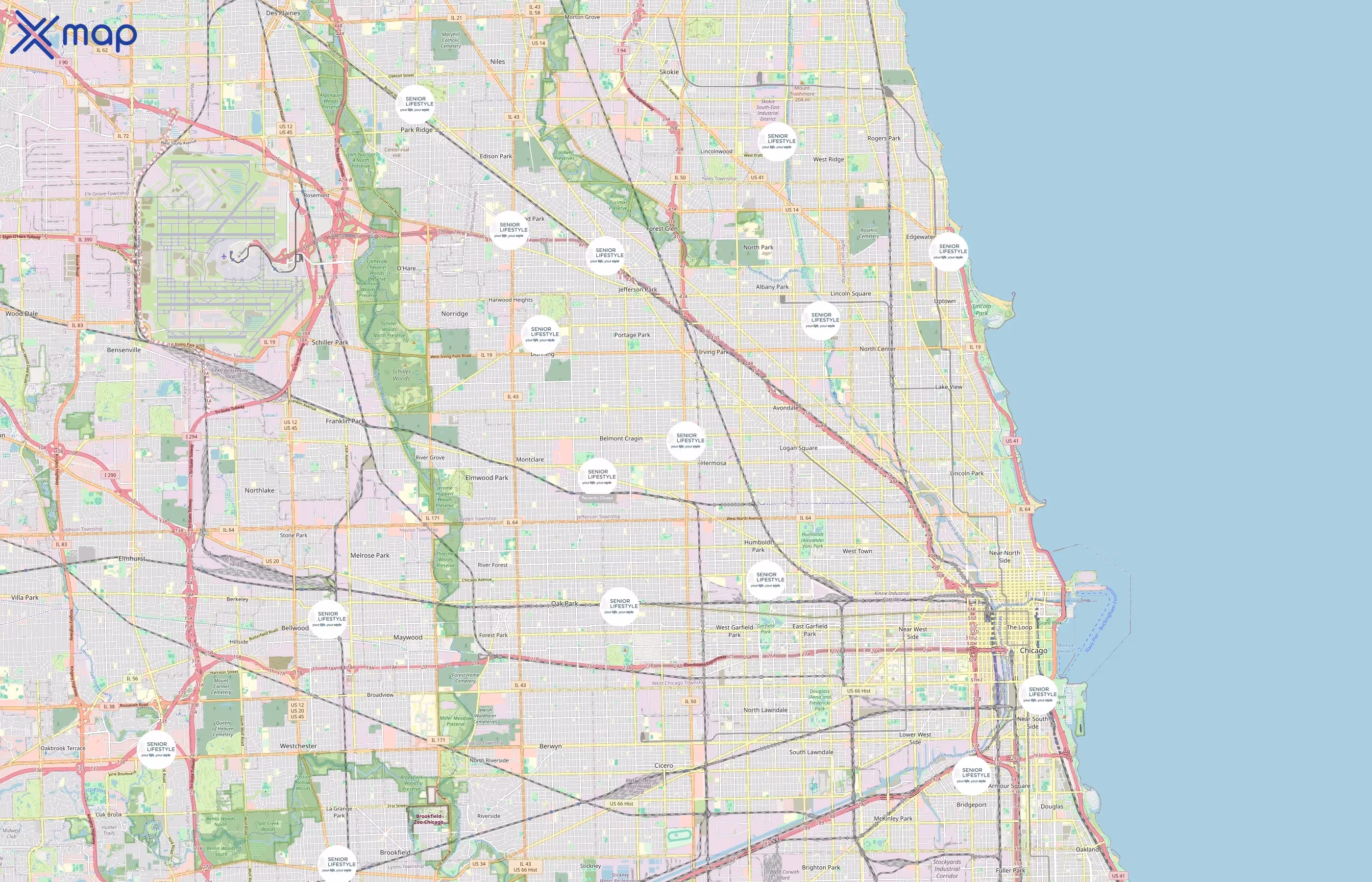 Senior Lifestyle area coverage