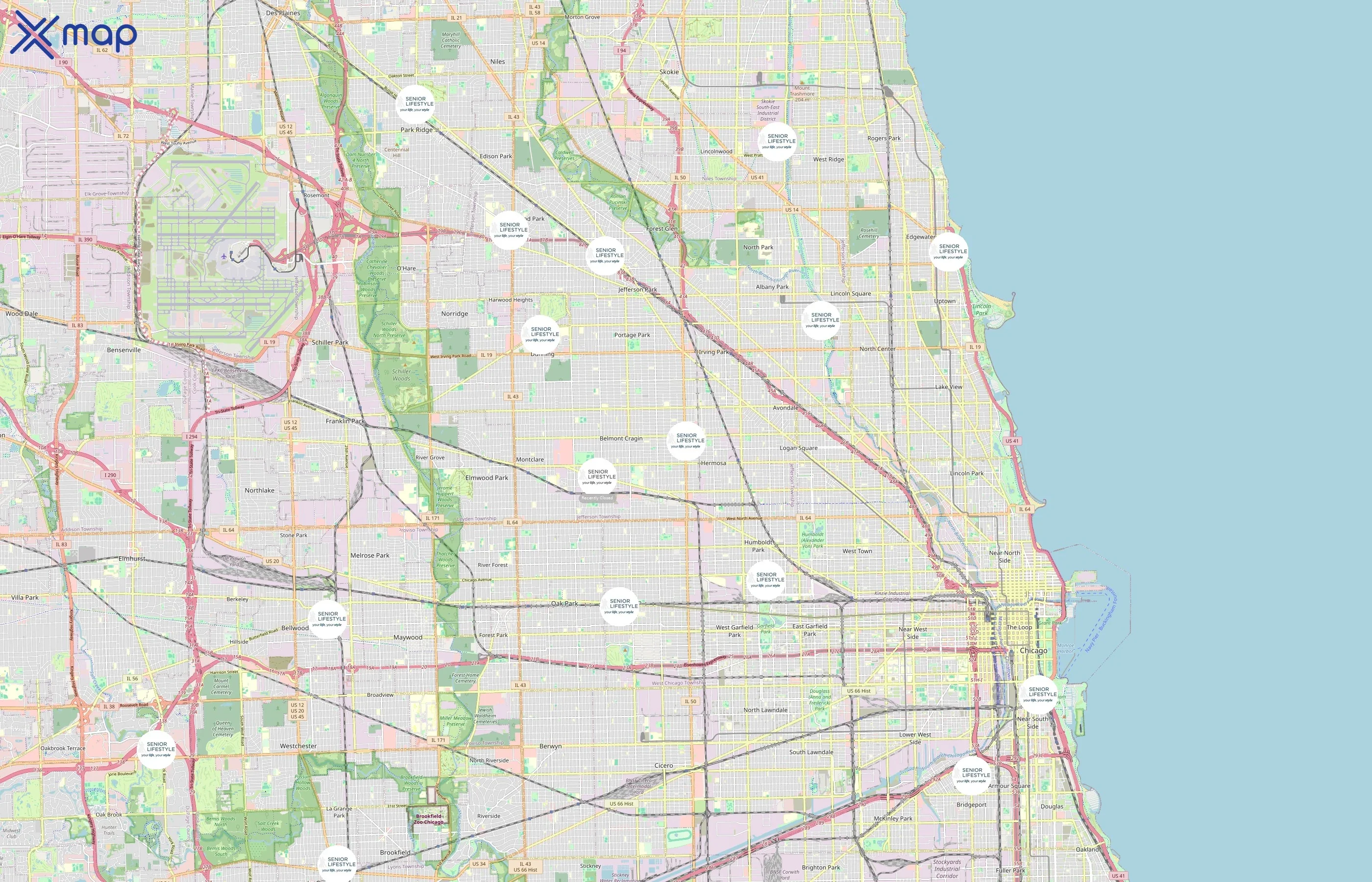 Senior Lifestyle area coverage