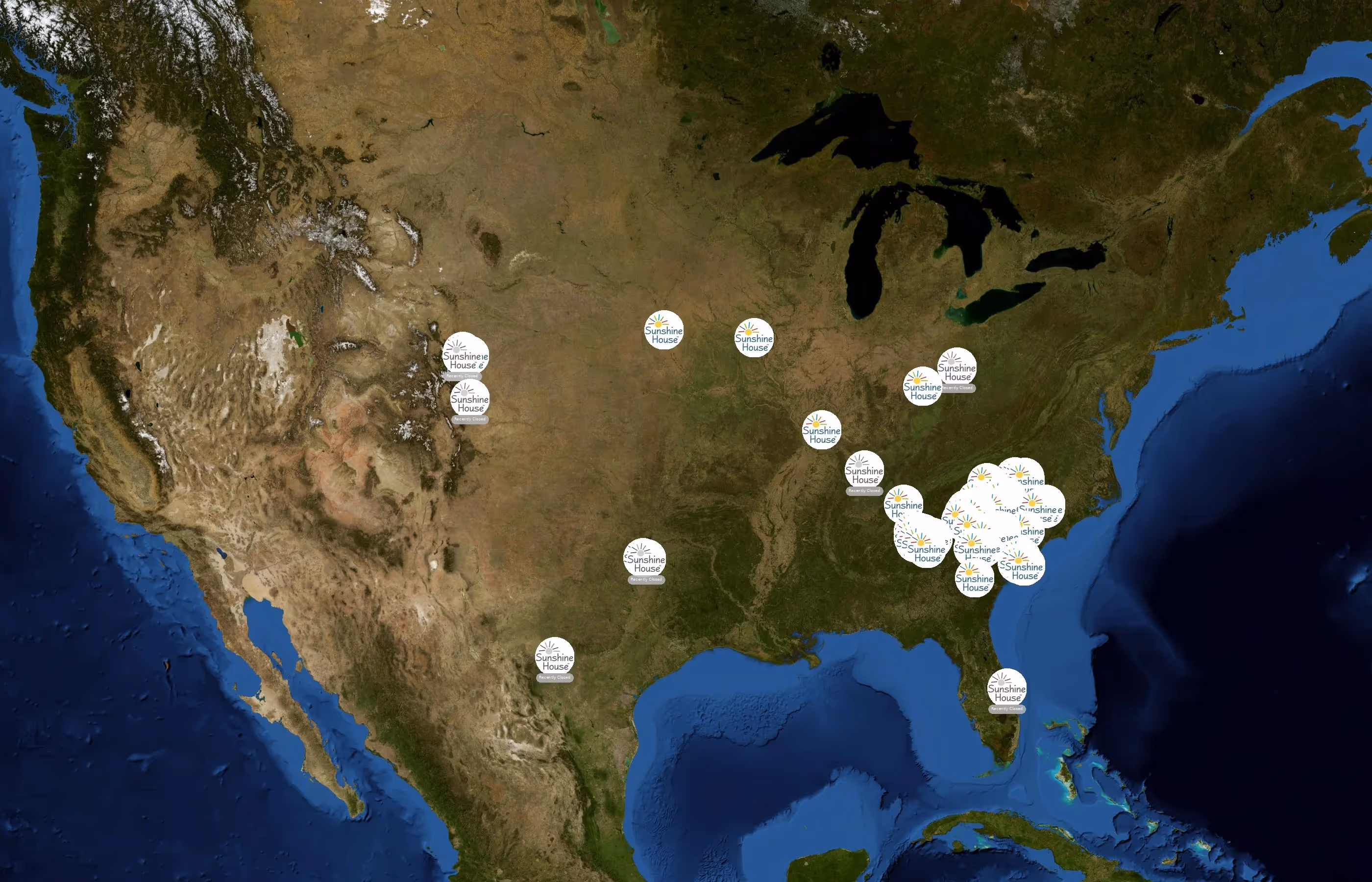 Sunshine House state distribution