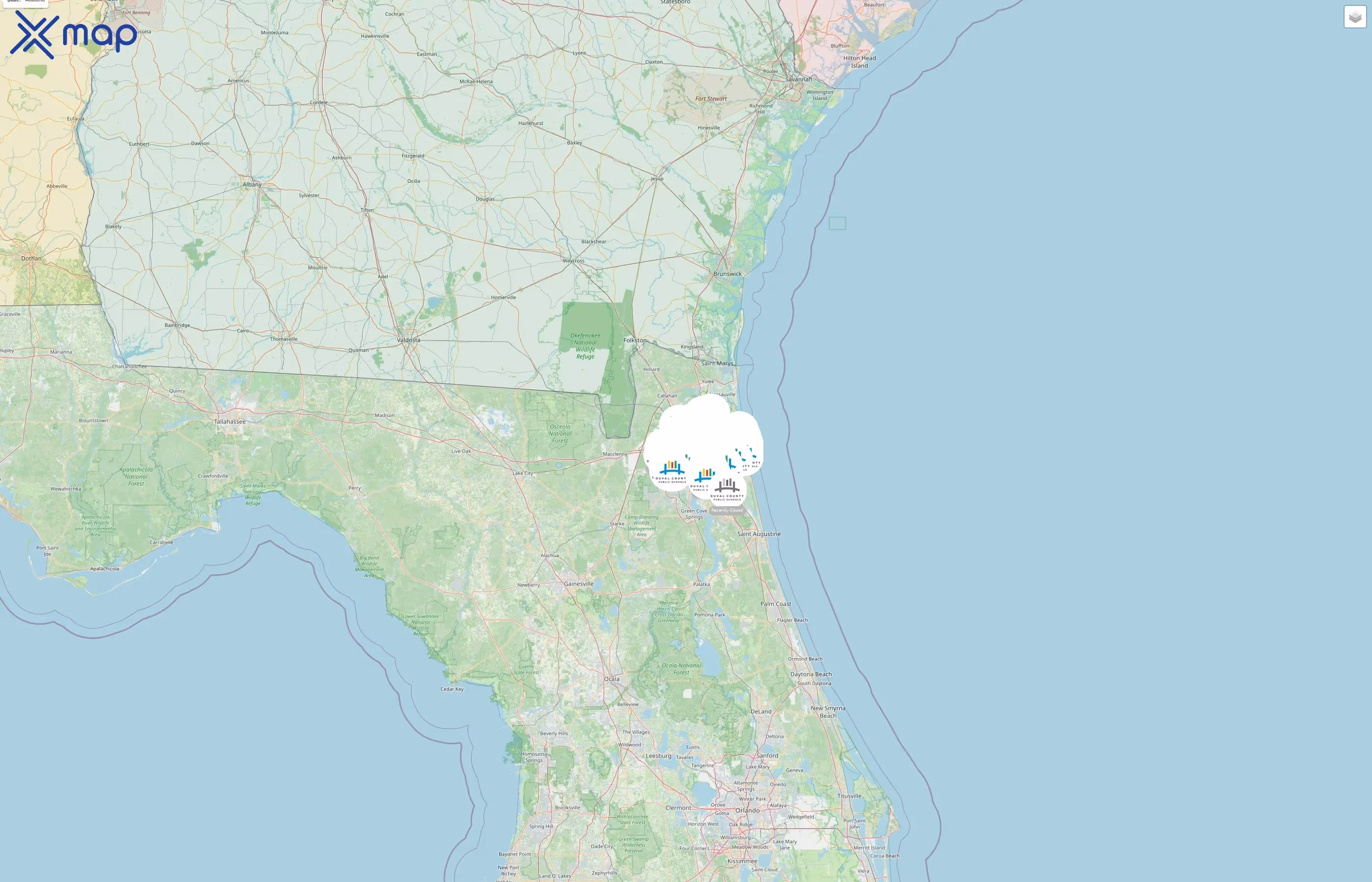 Duval County Public Schools street hotspots