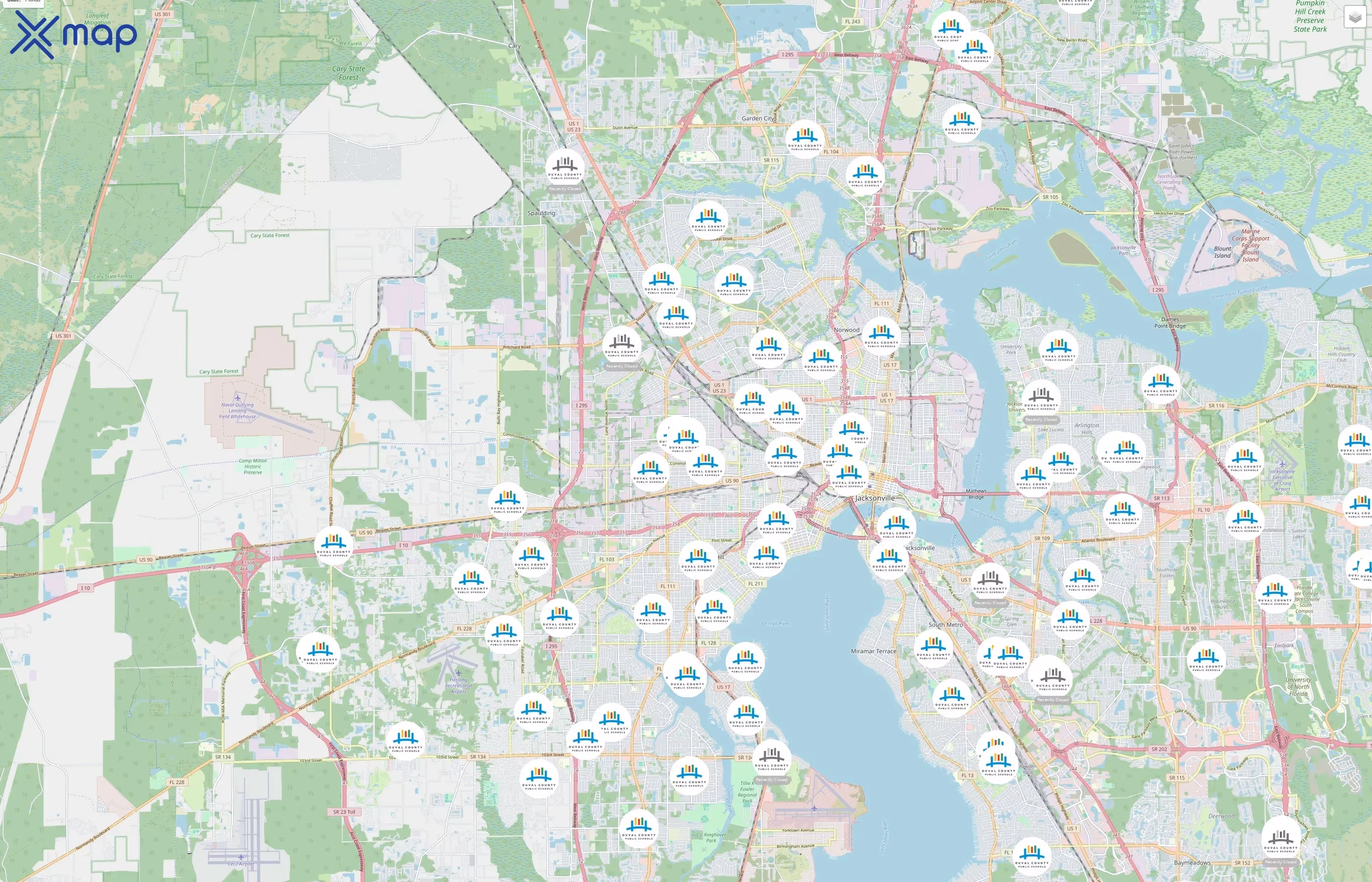 Duval County Public Schools traffic data