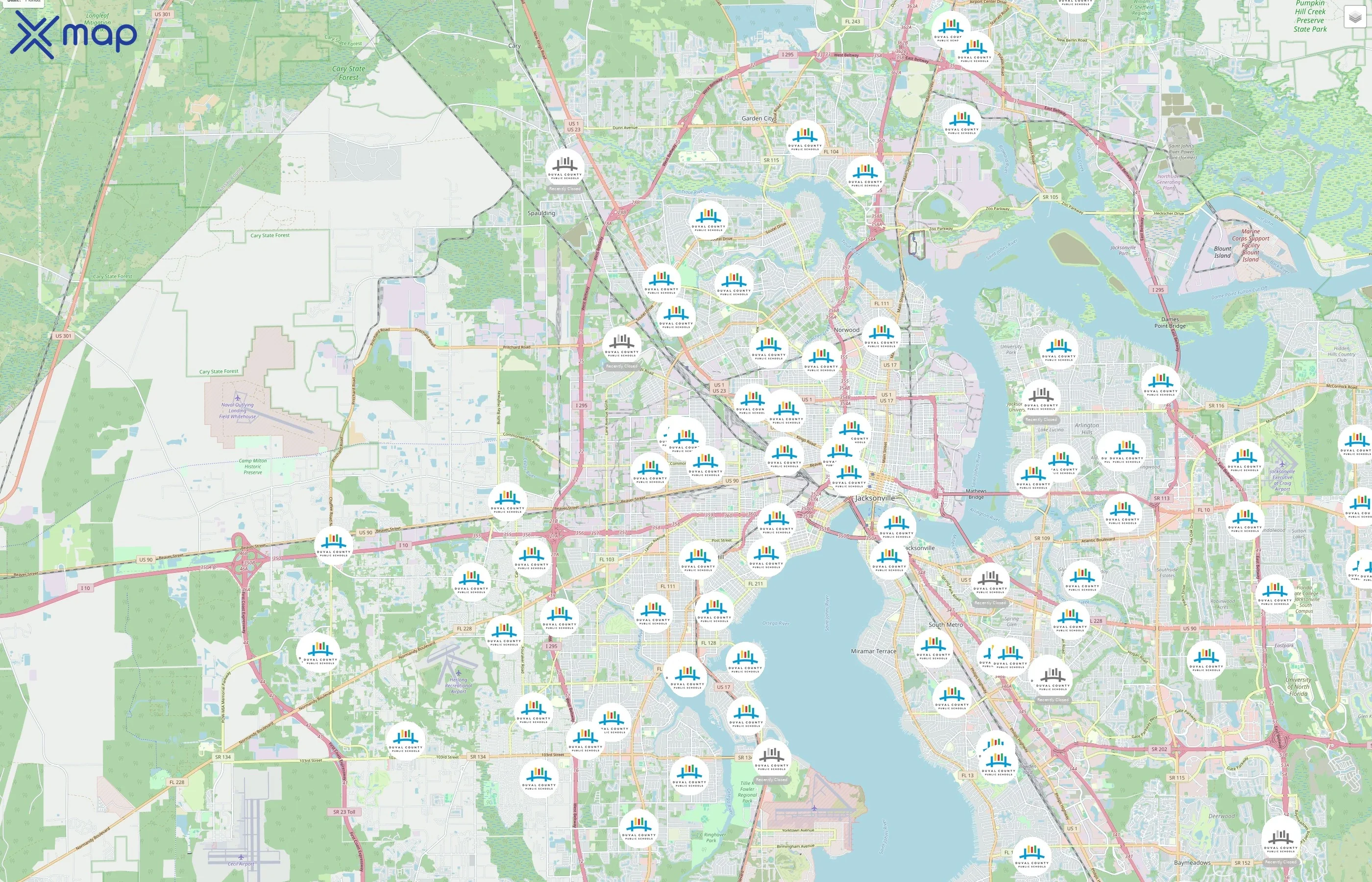 Duval County Public Schools traffic data