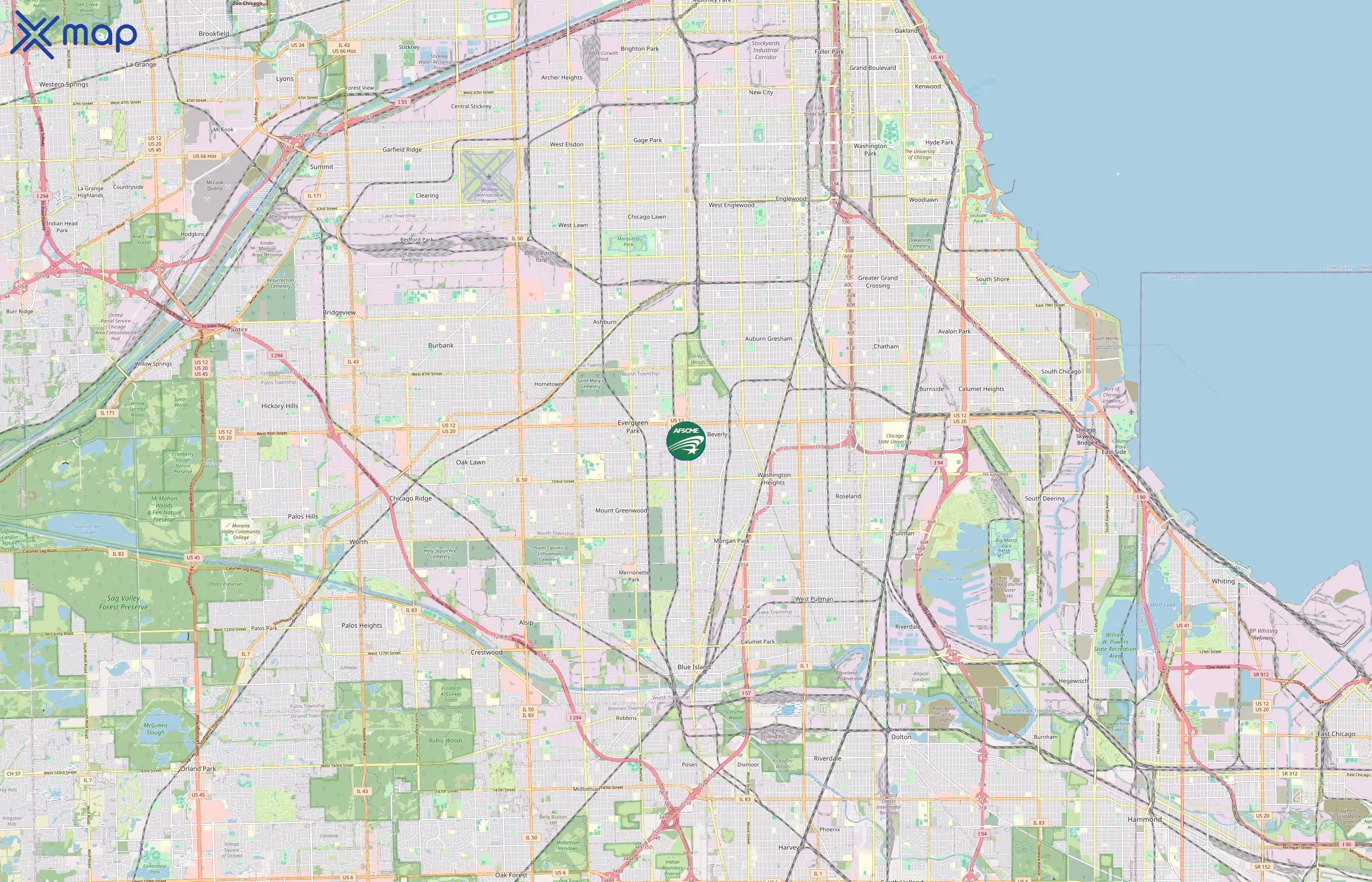 American Federation of State, County and Municipal Employees area coverage