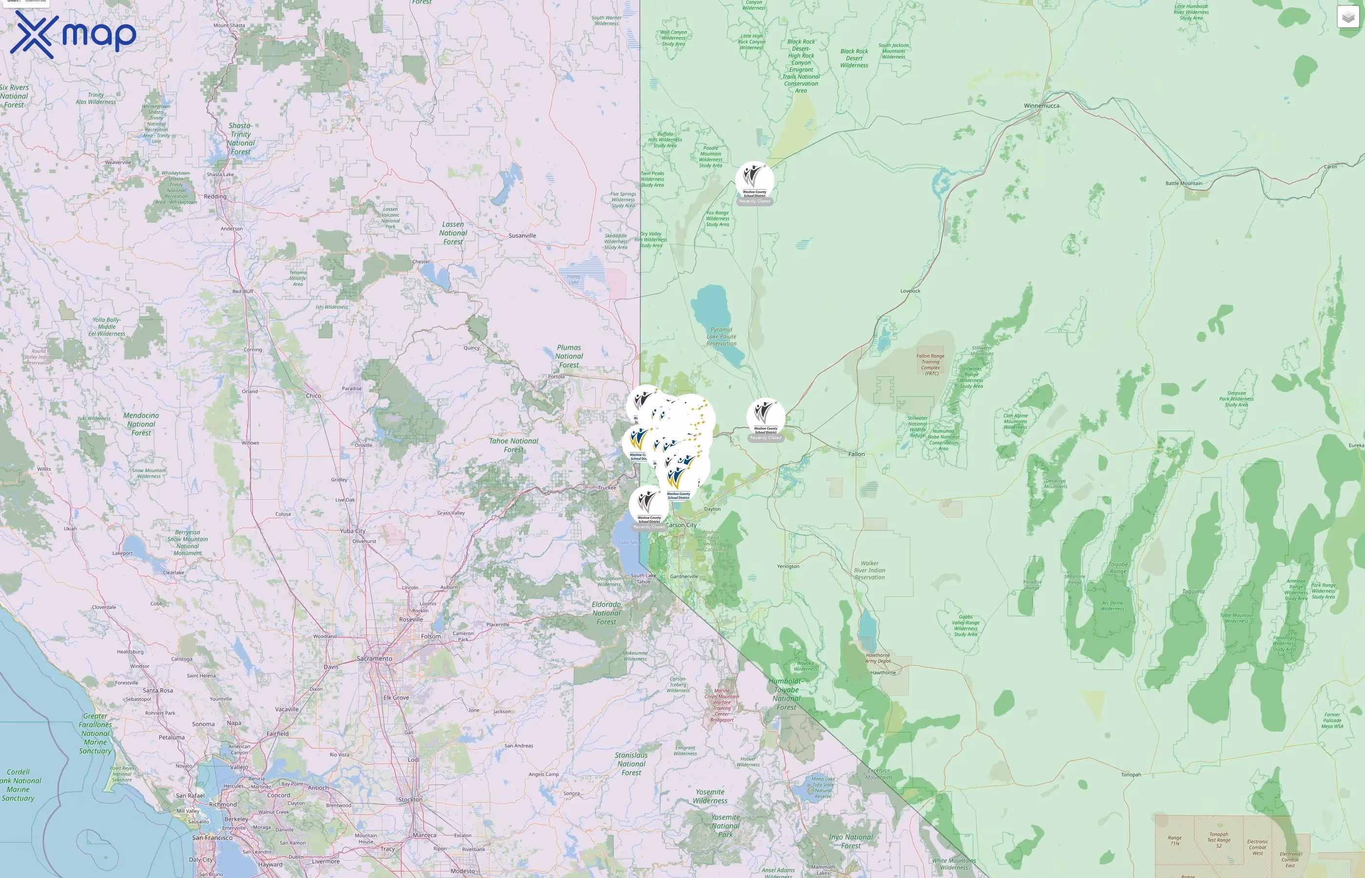 Washoe County School District street hotspots