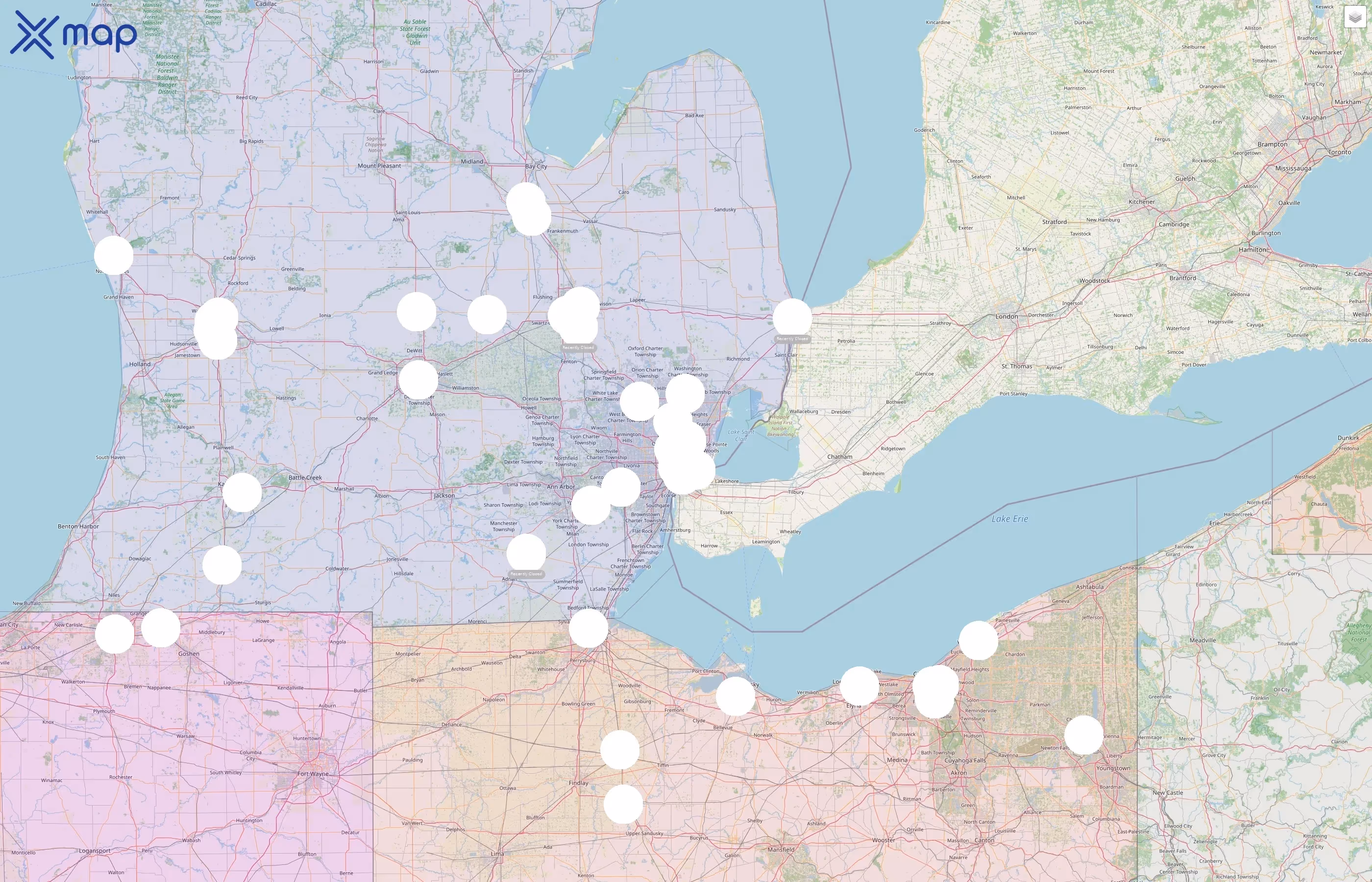 United Automobile, Aerospace and Agricultural Implement Workers of America street hotspots