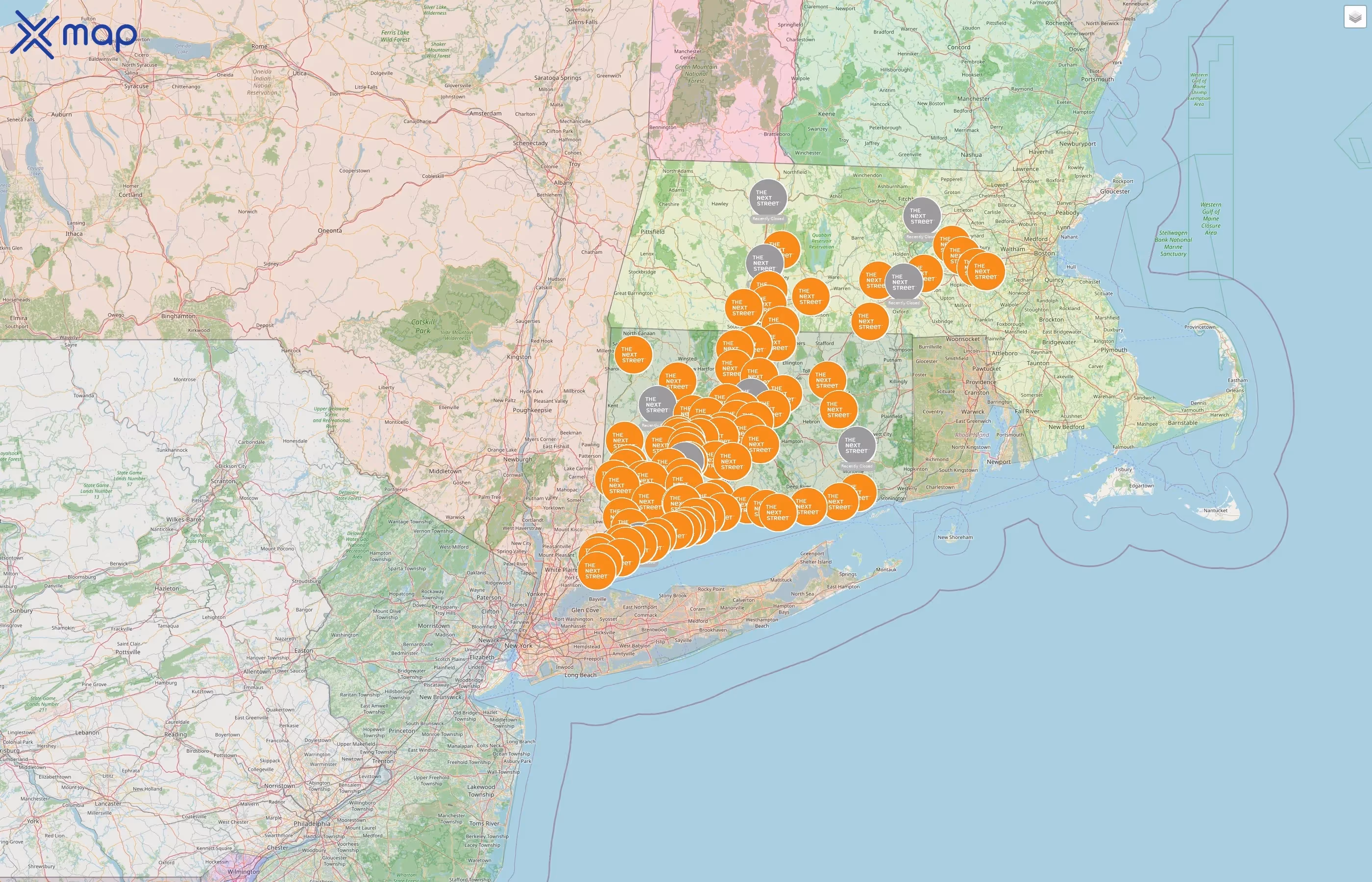The Next Street street hotspots