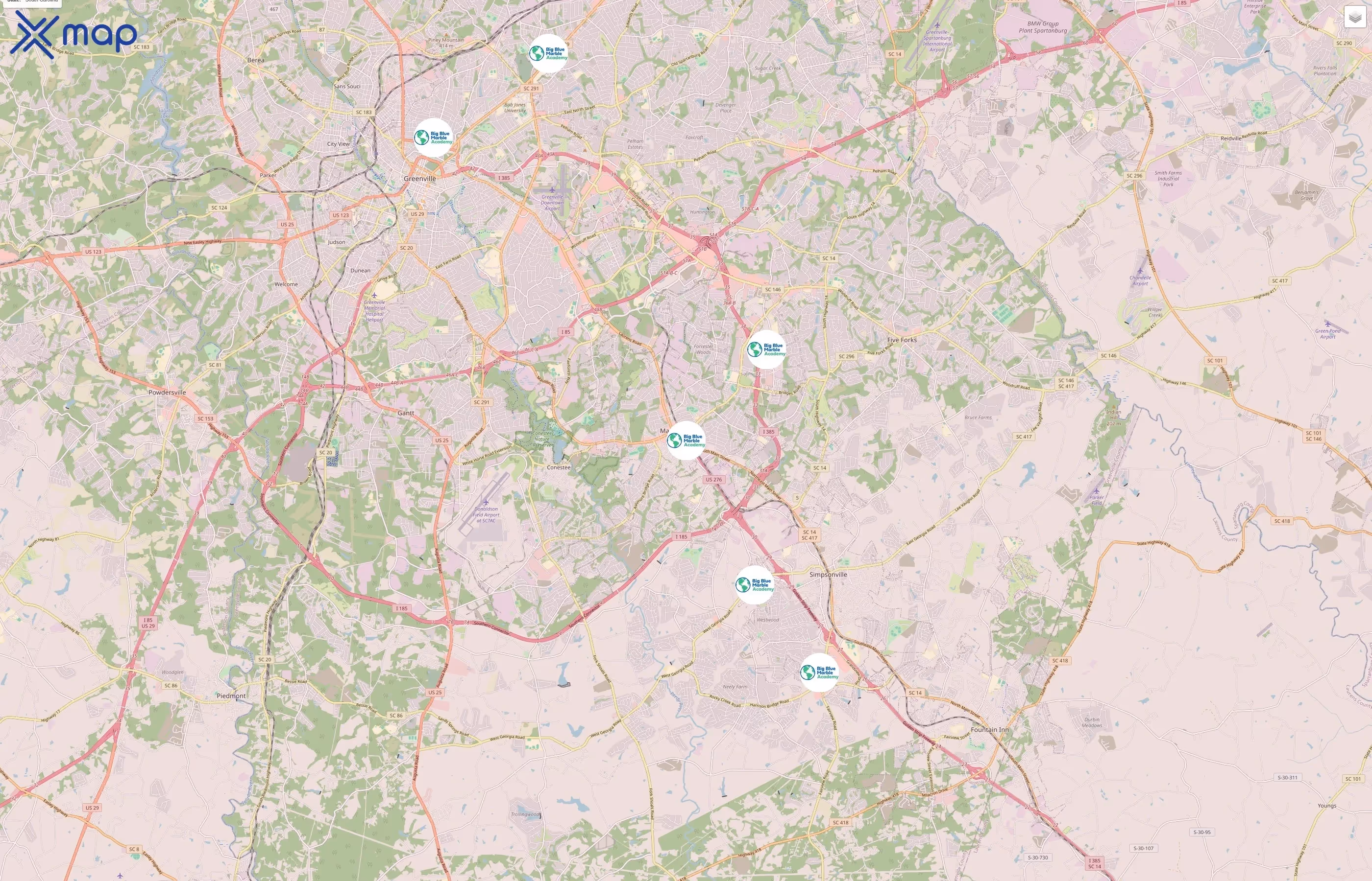 Big Blue Marble Academy traffic data