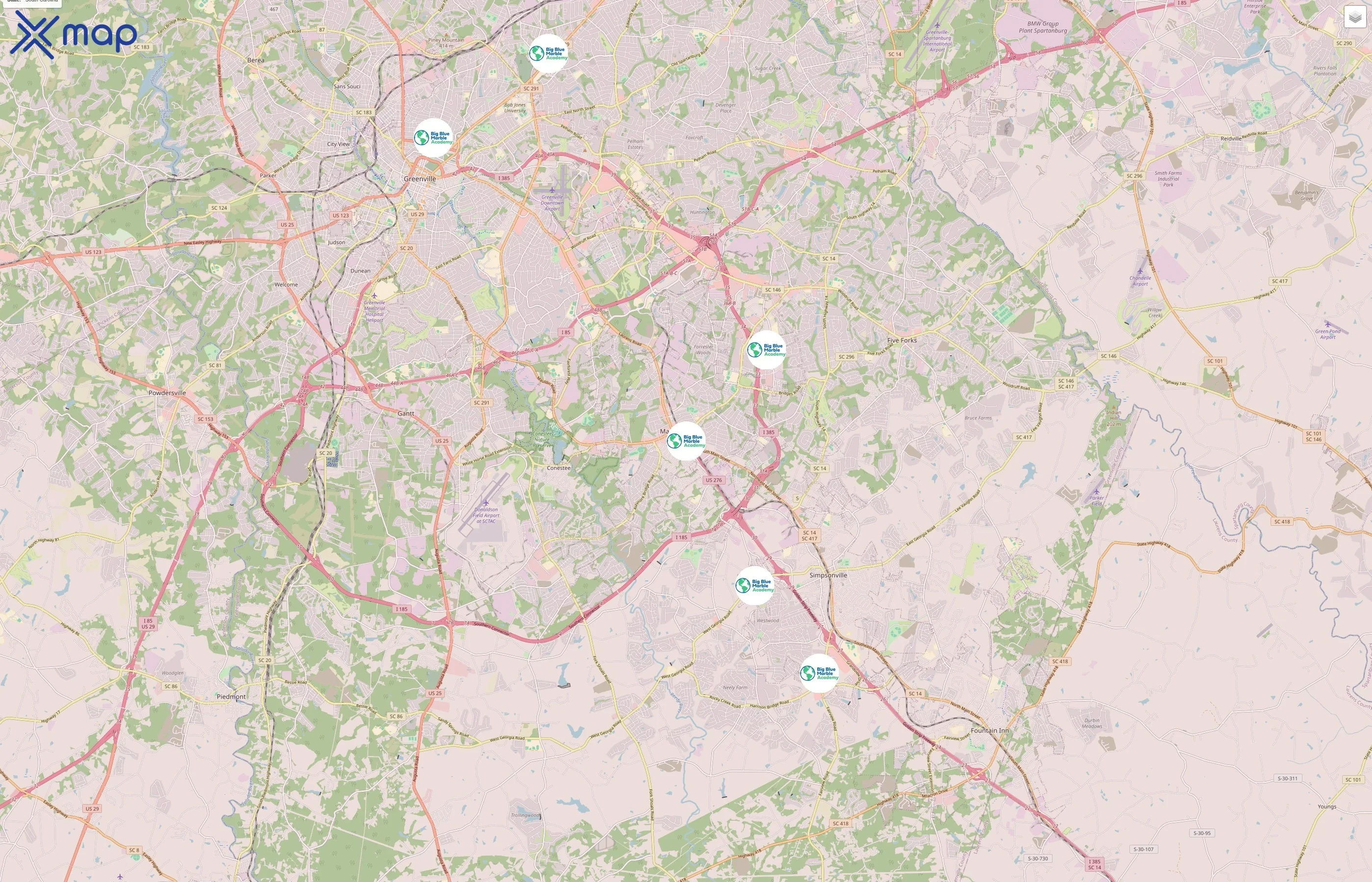 Big Blue Marble Academy traffic data