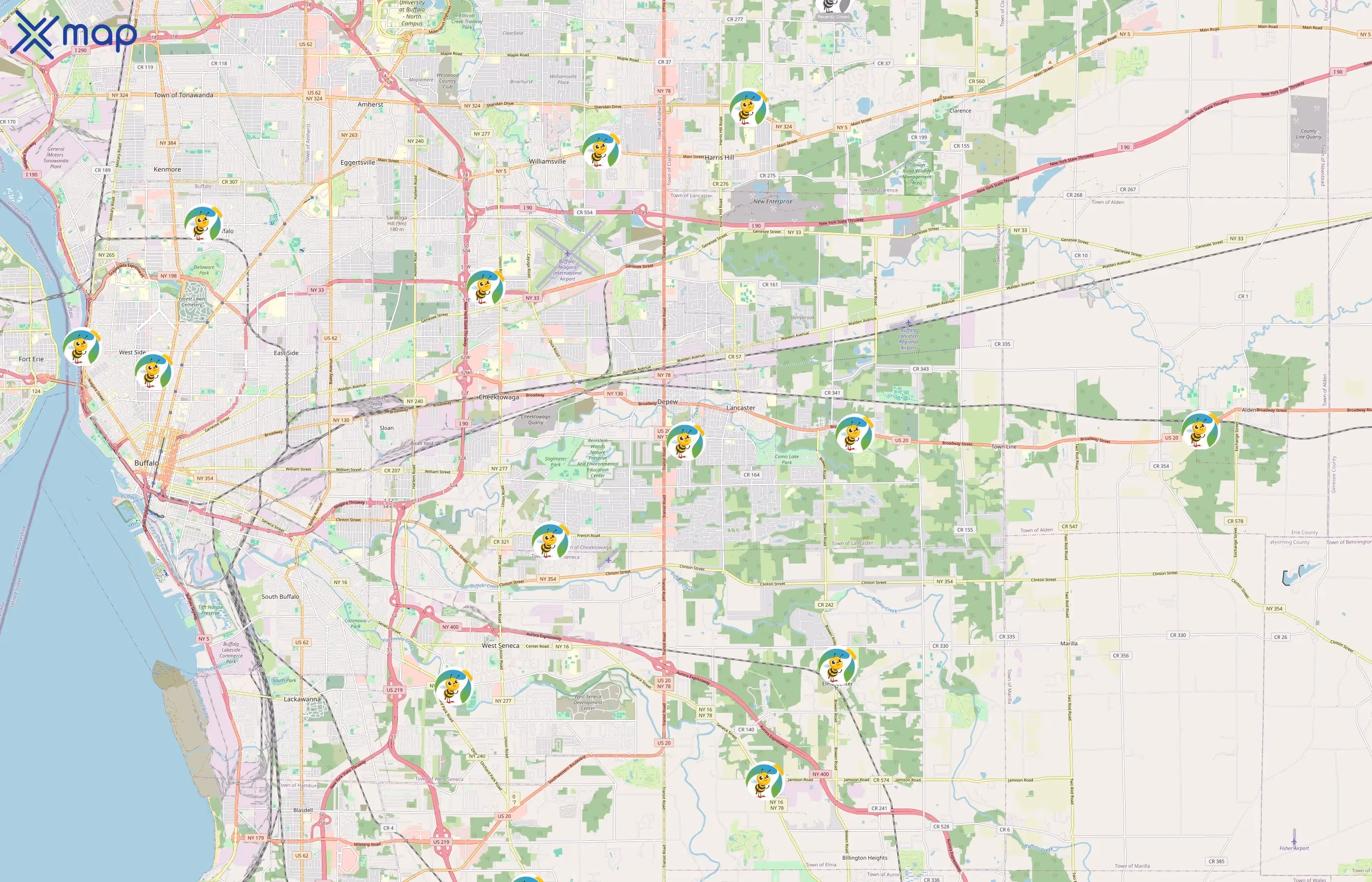 BrightPath area coverage