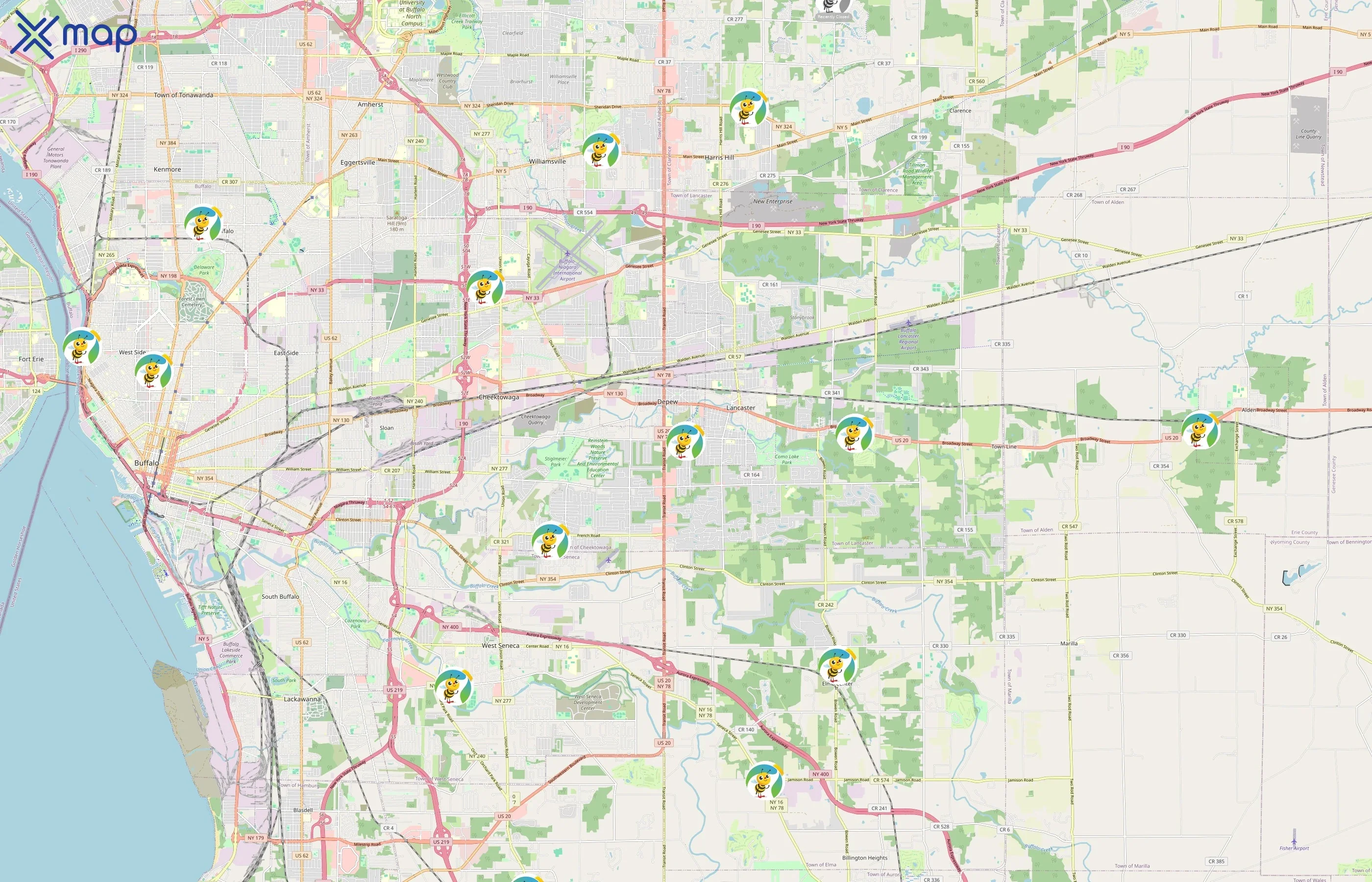 BrightPath area coverage