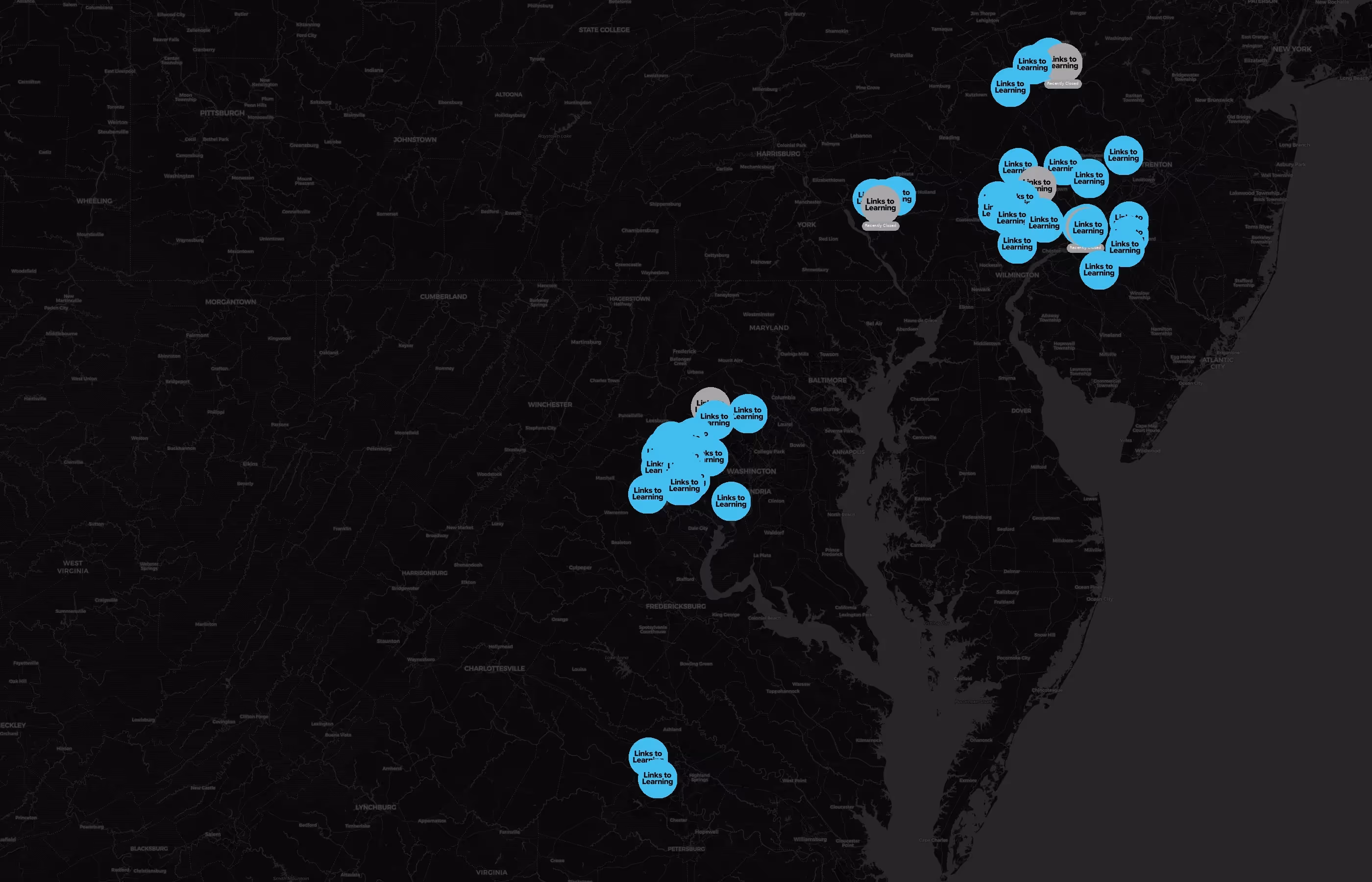 Chesterbrook Academy city distribution