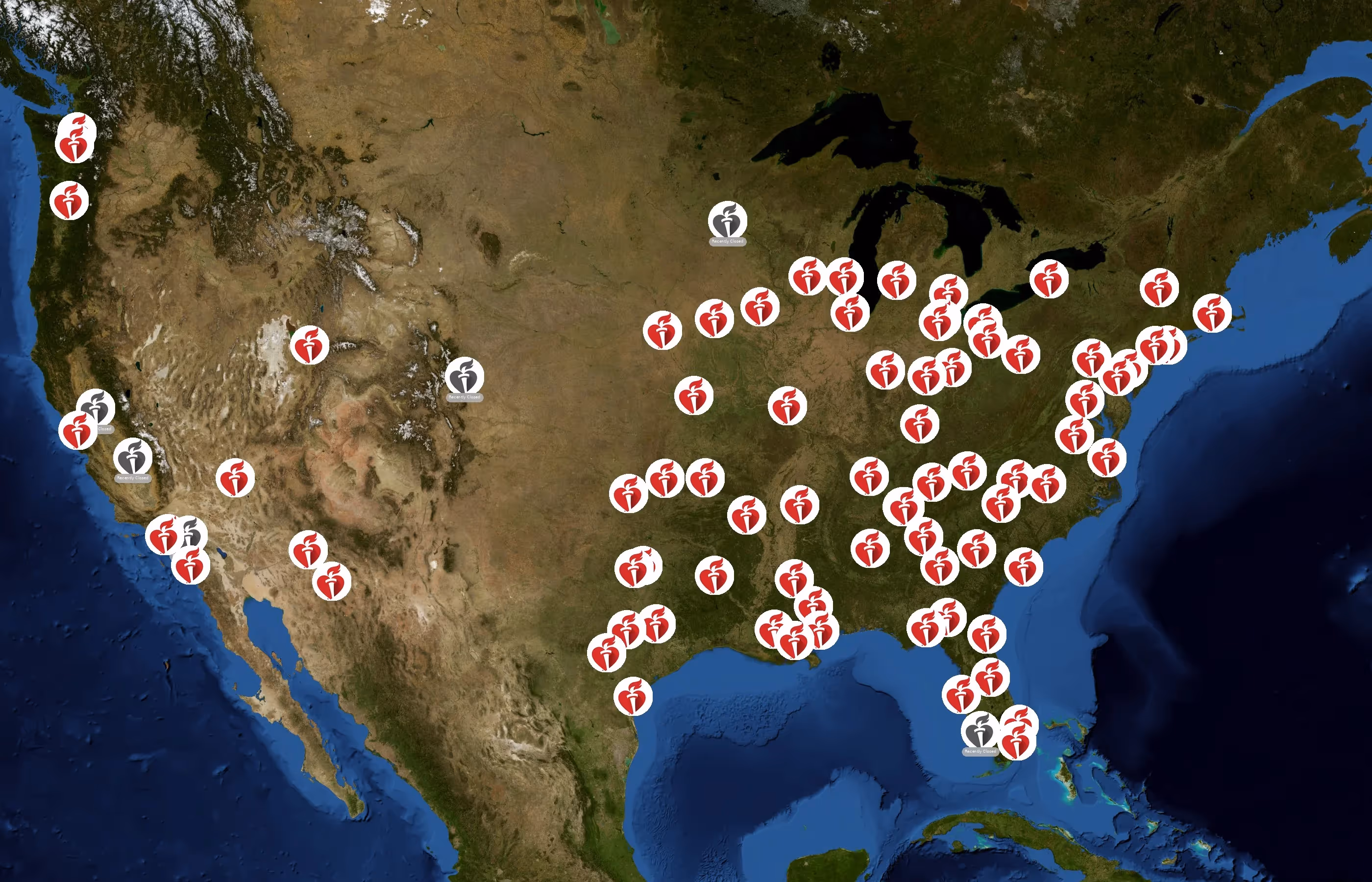 American Heart Association state distribution